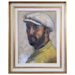 Vintage Pascal Cucaro Self Portrait Painting