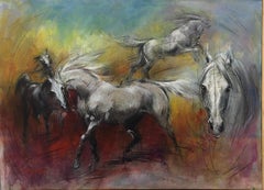 French Contemporary Art by Pascal Dabere - Cheval d'argent