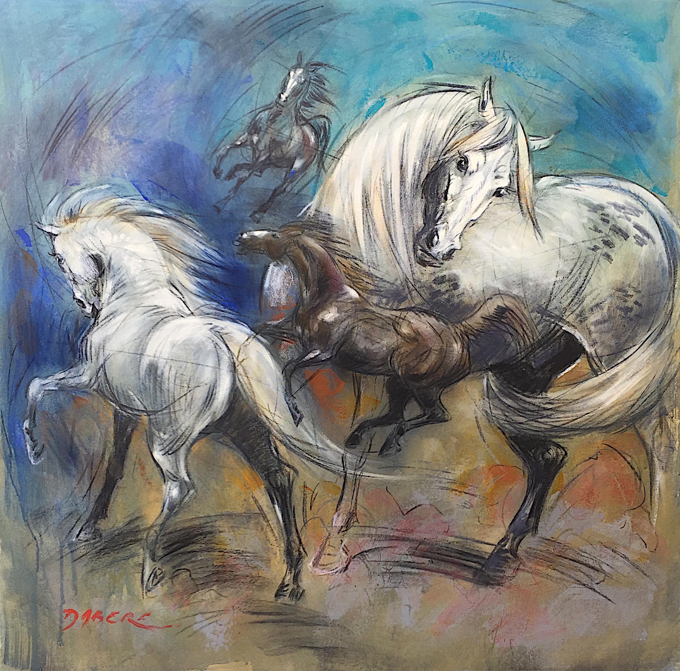 Figurative Painting de Pascal Dabère - Arte contemporáneo francés de Pascal Dabere - Force et Tempérament