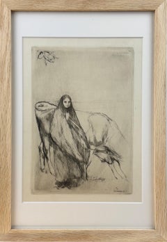 Pascal Dagnan-Bouveret, Dans la prairie, pointe-sèche