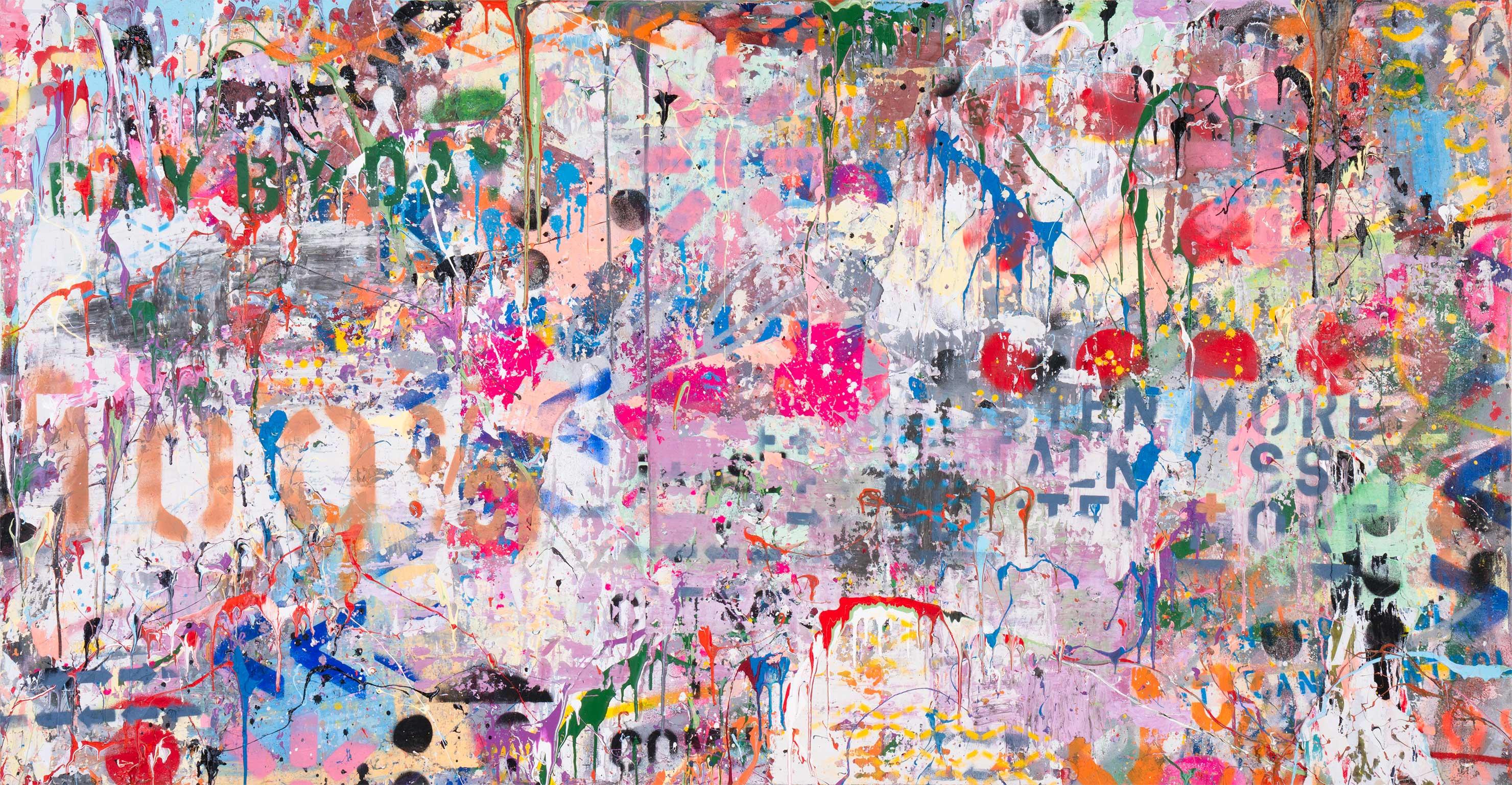 Pascal Guetta Abstract Painting – Alles oder nichts