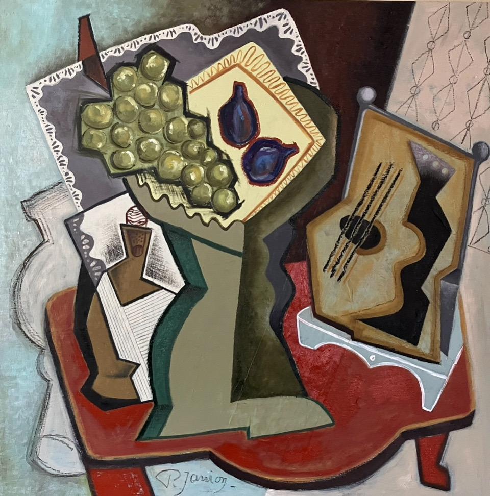 Pascal Jarrion  Still-Life Painting – Schale mit Obst