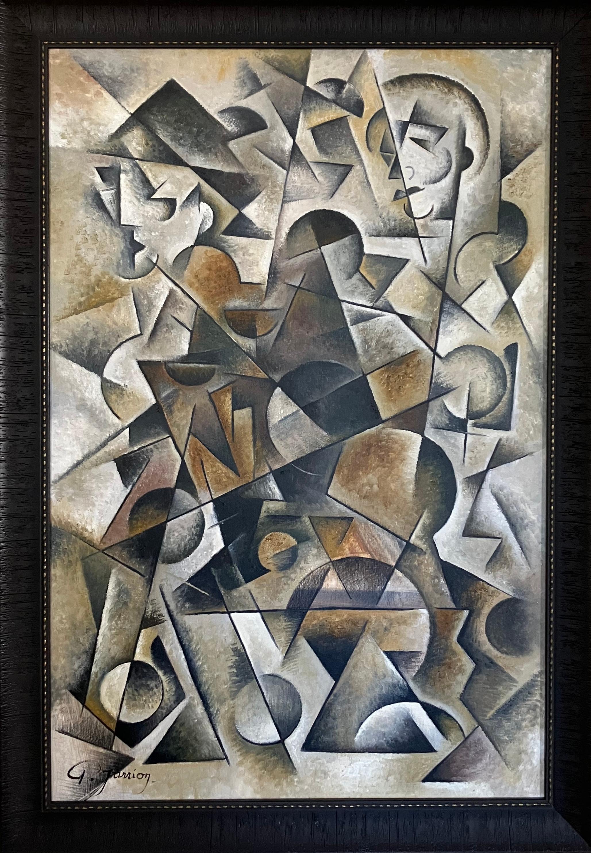 Figurative Painting di Pascal Jarrion  - Les Boulistes