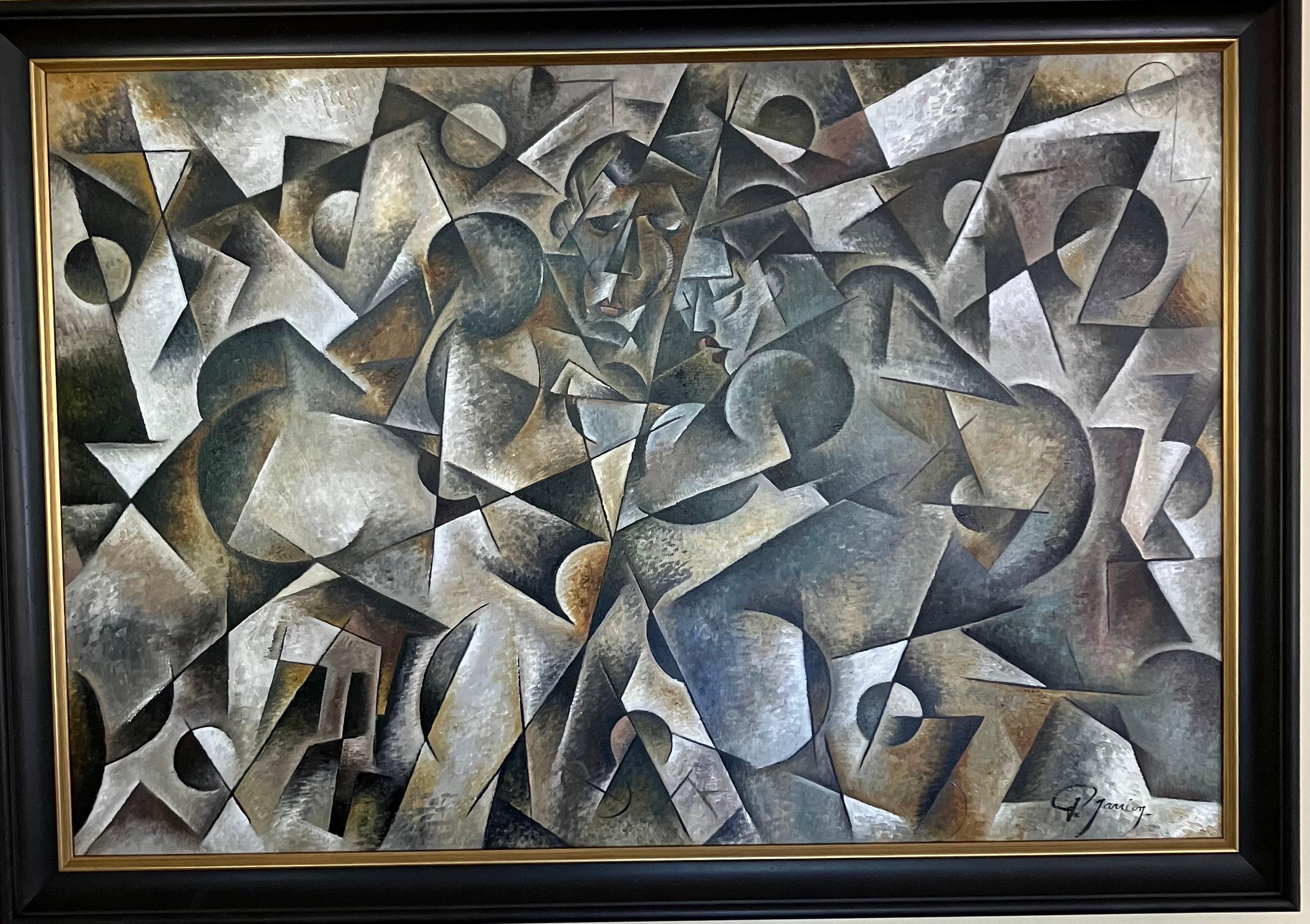 Figurative Painting di Pascal Jarrion  - Les Luteurs