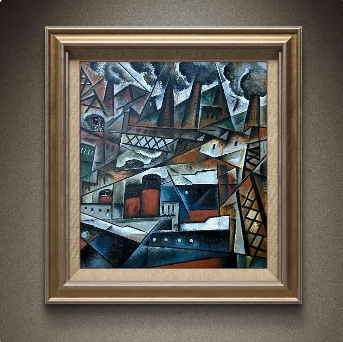 The Burning Port – Painting von Pascal Jarrion 