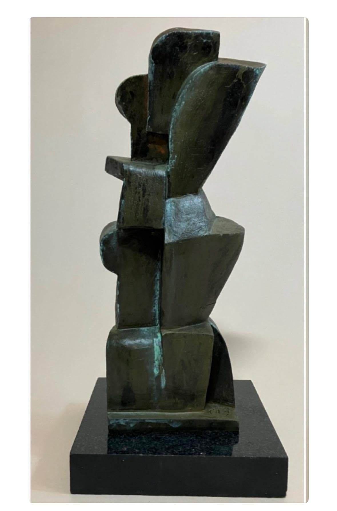 Whisper of Solitude - Cubist Sculpture by Pascal Jarrion 