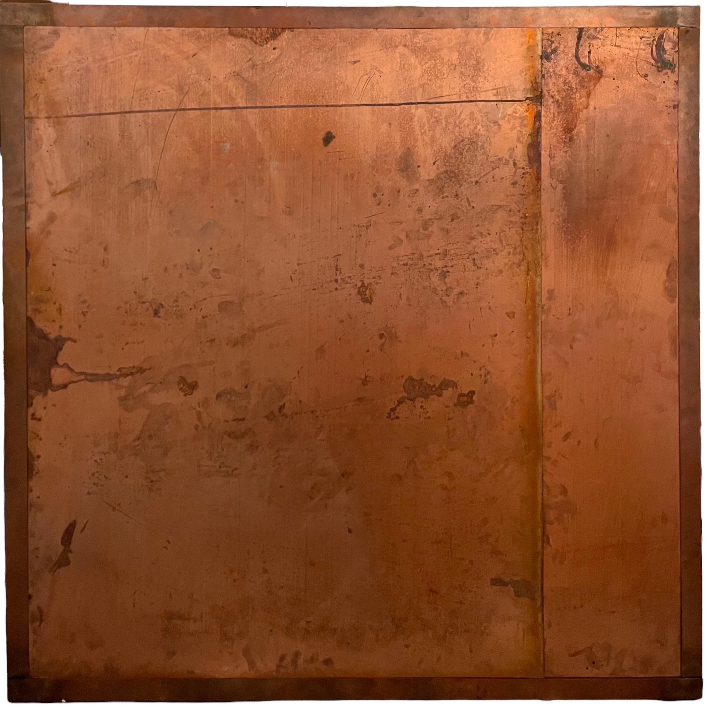 Grande photographie-sculpture conceptuelle française Triptyque avec cadre en cuivre Pascal Kern en vente 8