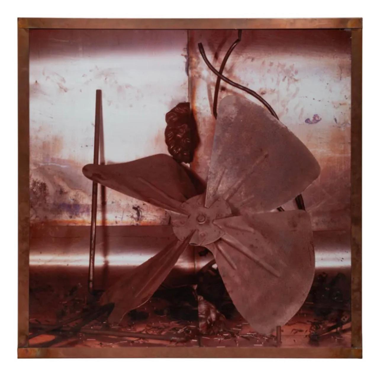 Große französische konzeptionelle Skulptur Photographie Triptychon Kupferrahmen Pascal Kern im Angebot 2