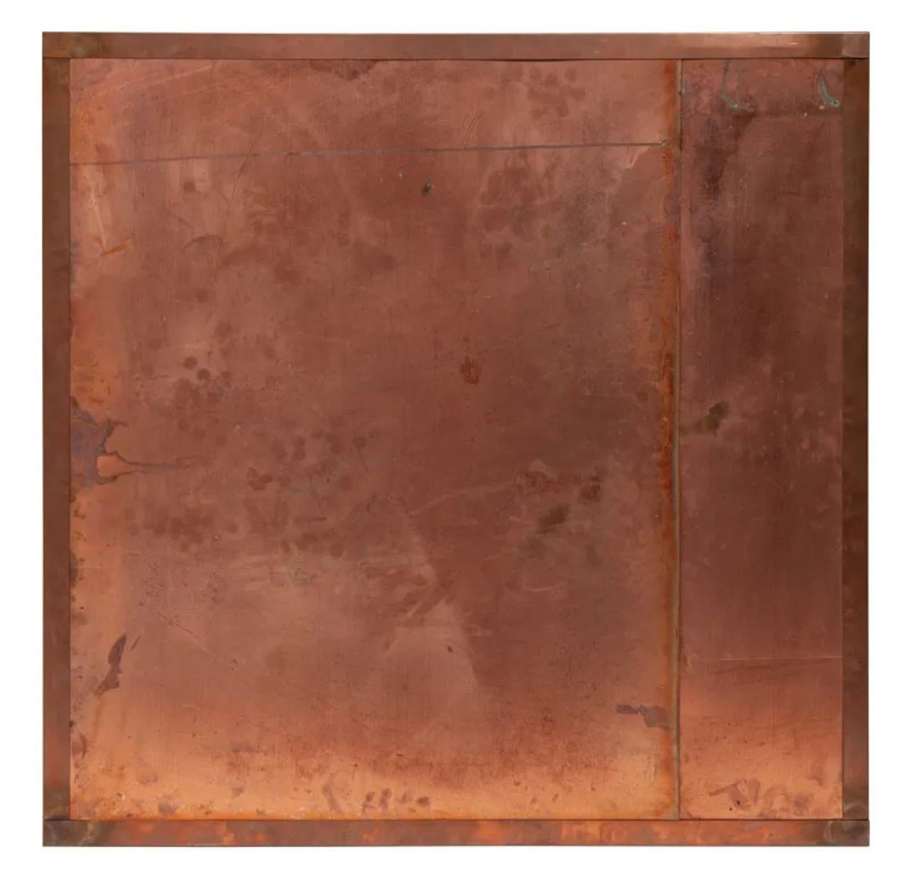 Pascal Kern (1952-2007)
Icone (three panel triptych), 1987
Cibachrome print, inn copper handmade frame. (One is empty of photo on purpose.)
Bearing artist label and inscriptions (frame verso)
48 x 48 inches. (each)
Provenance: the Ginny L Williams