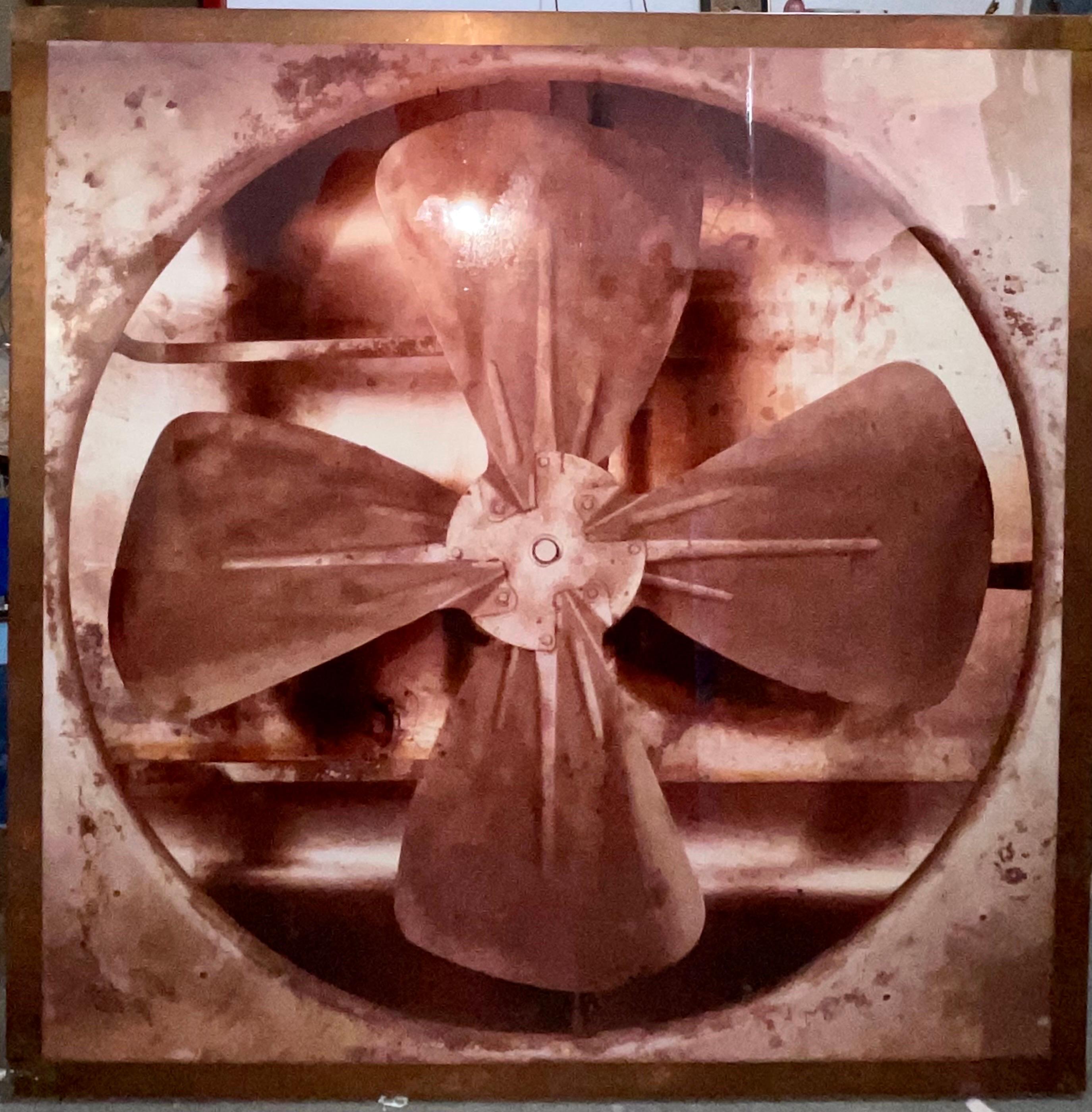 Grande photographie-sculpture conceptuelle française Triptyque avec cadre en cuivre Pascal Kern en vente 6