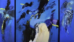 Blue triptych - 1998