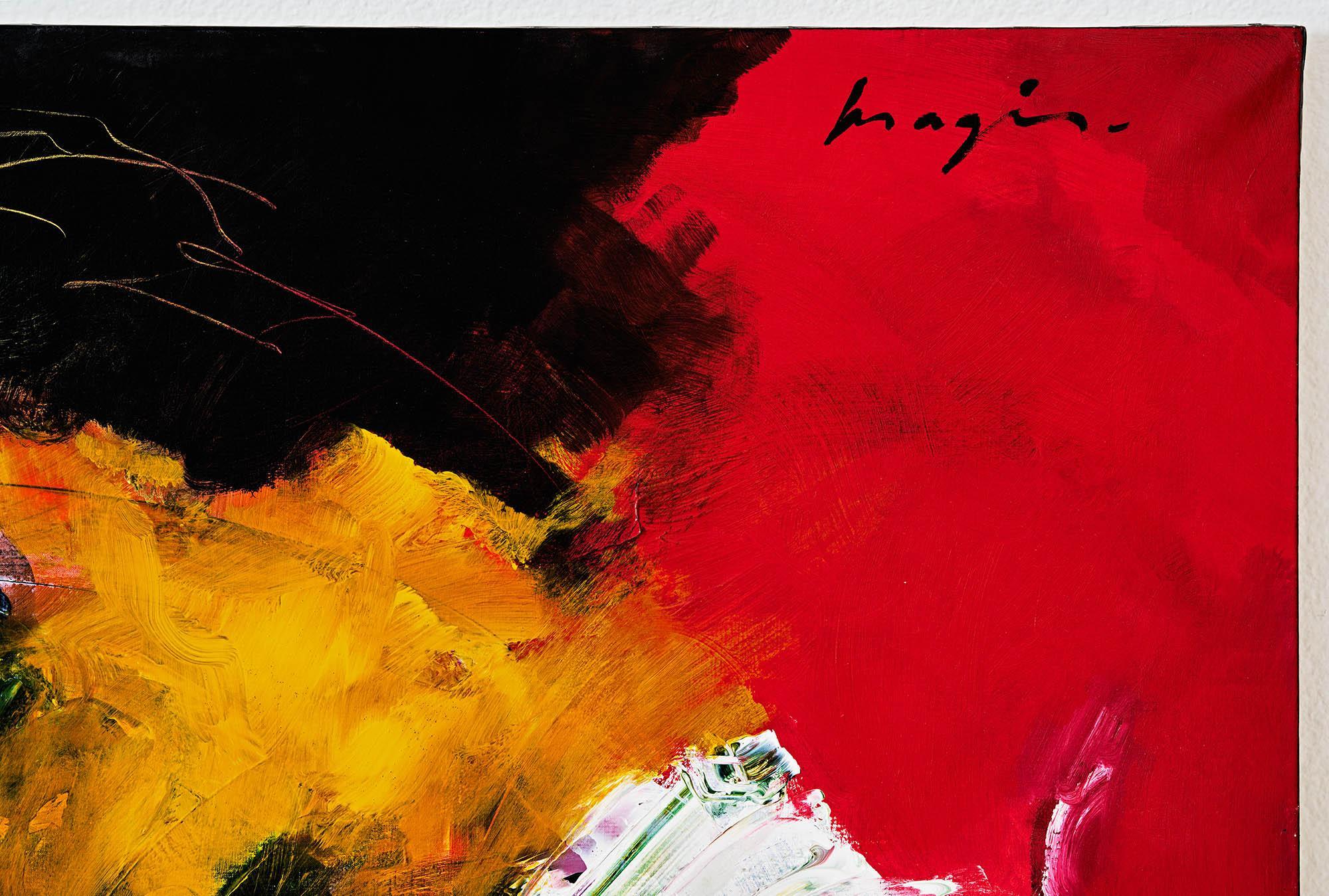 Grande acrylique sur toile, Pascal Magis (1955-2011) en vente 3