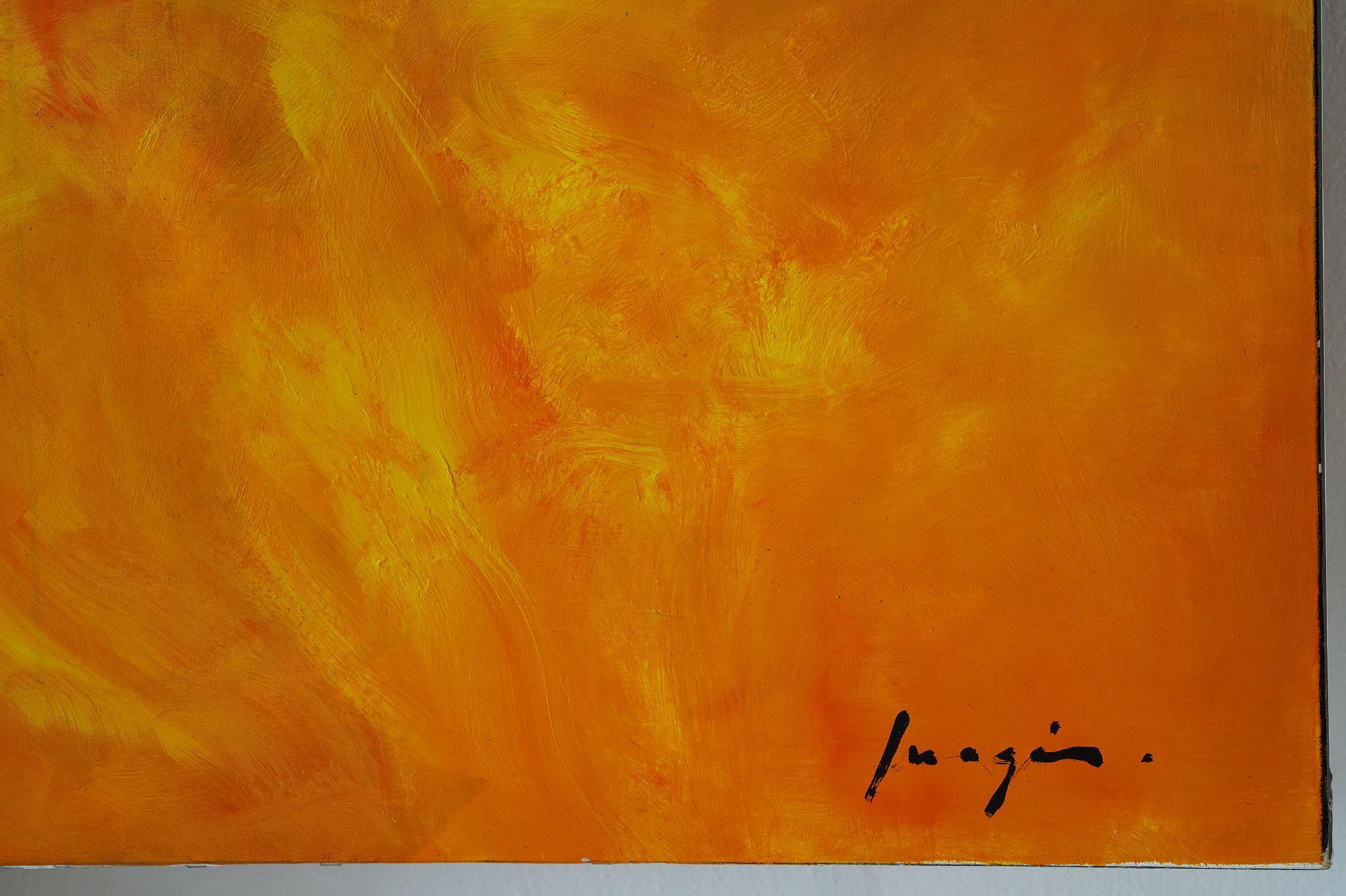 Acrylique abstraite massive sur toile, Pascal Magis (1955-2011) en vente 1