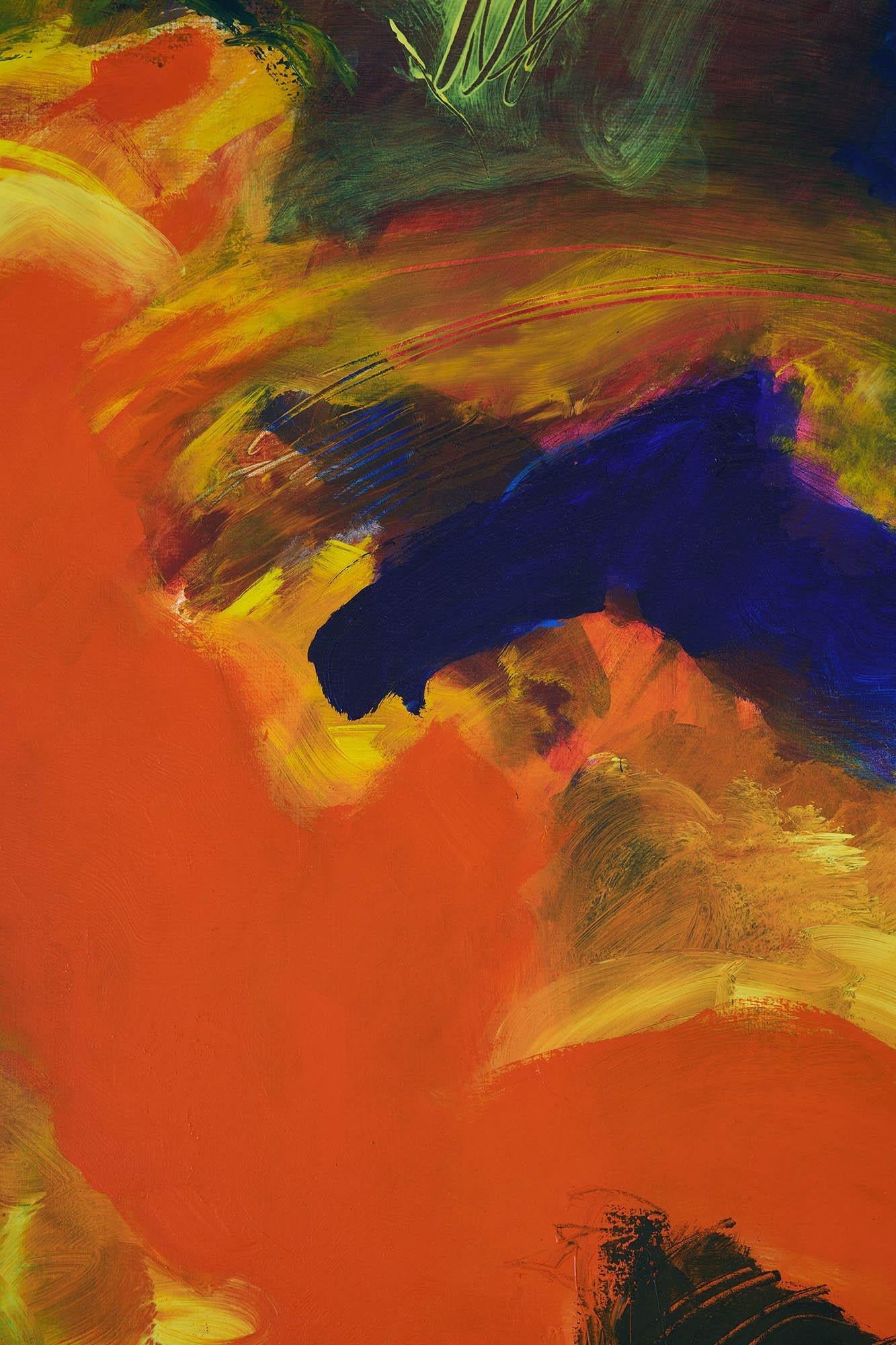 Acrylique abstraite massive sur toile, Pascal Magis (1955-2011) en vente 3