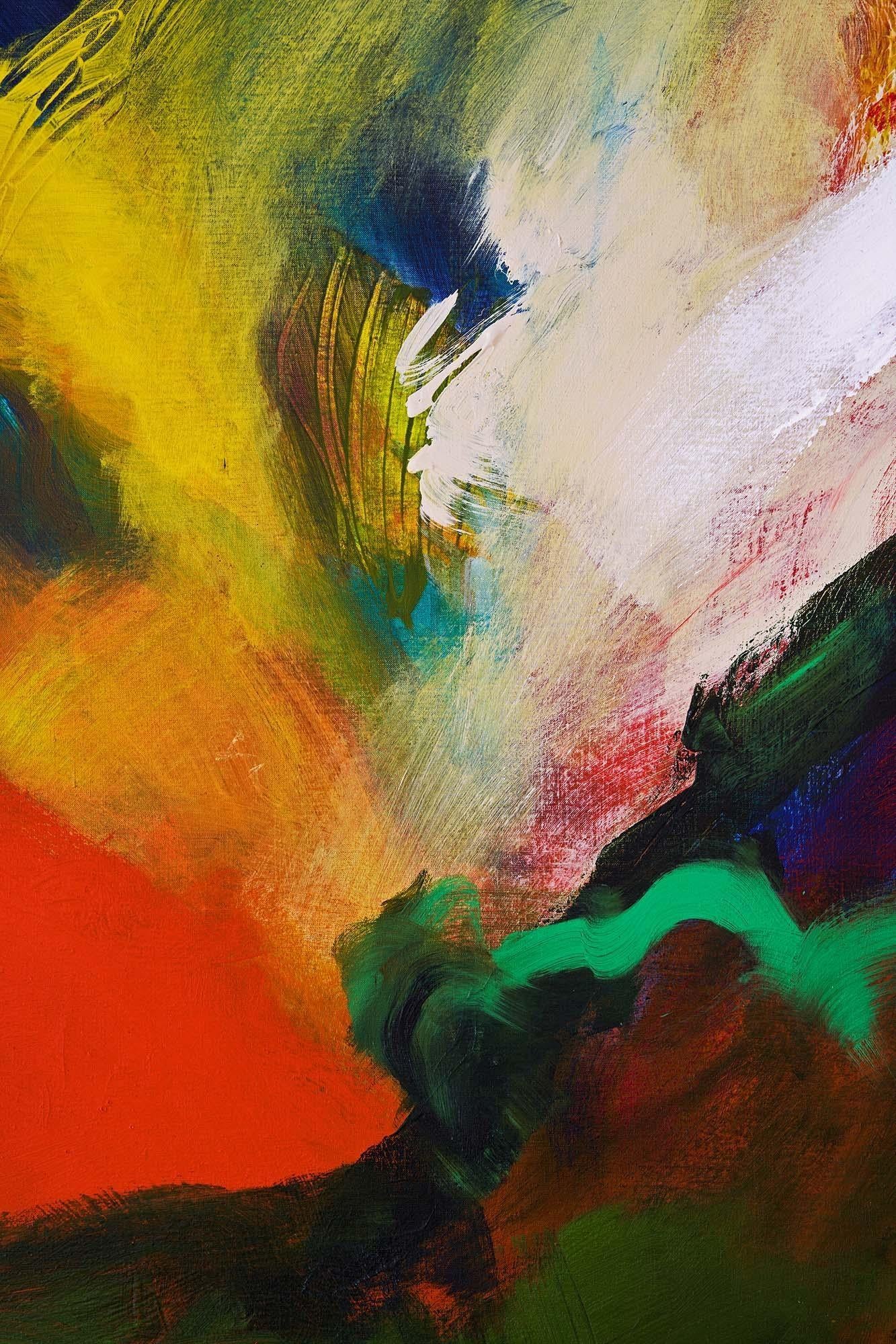 Acrylique abstraite massive sur toile, Pascal Magis (1955-2011) en vente 5