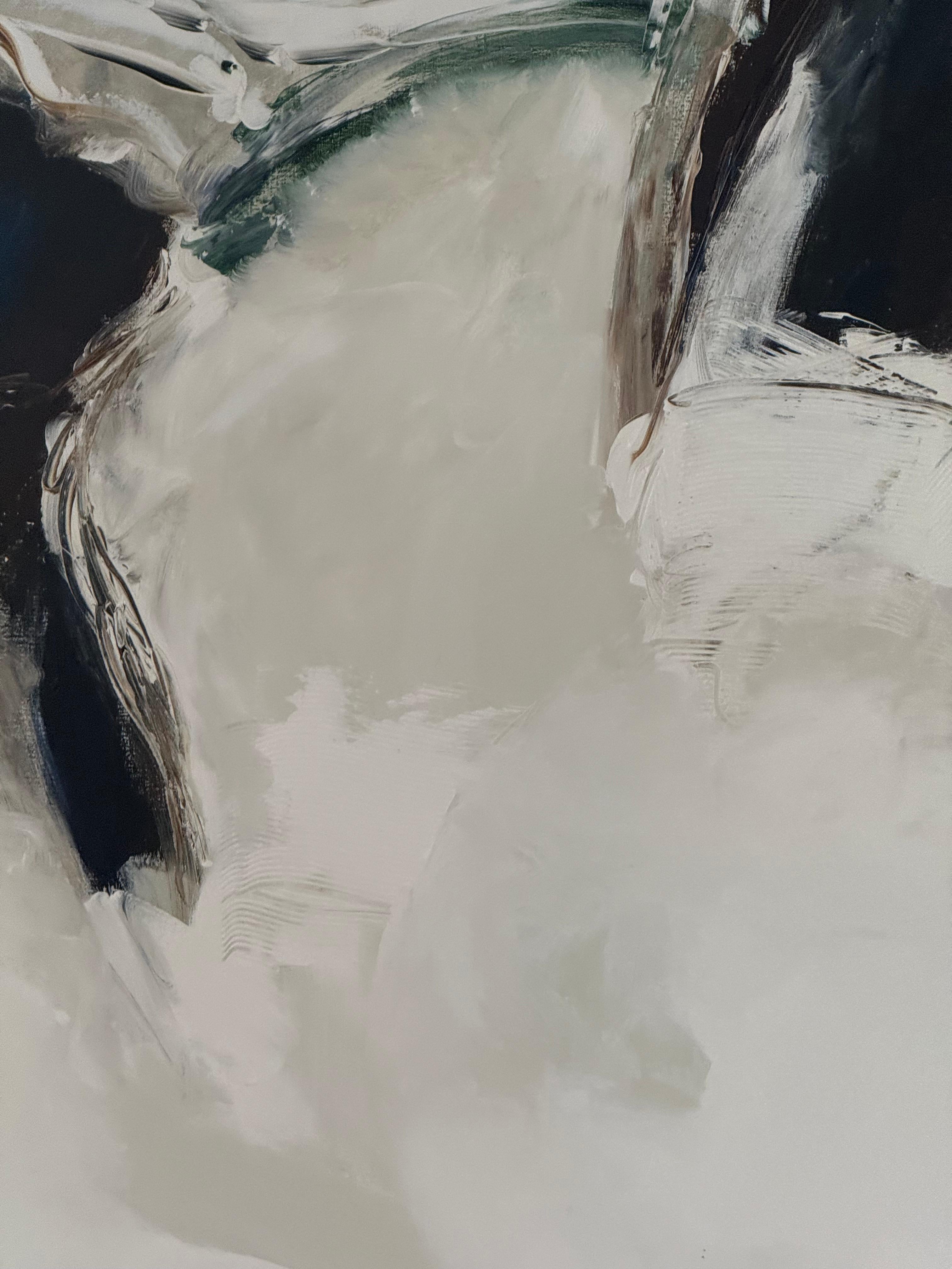 Late 20th Century Pascal Magis, Very Large Abstract Acrylic on Canvas, France, 1999 For Sale