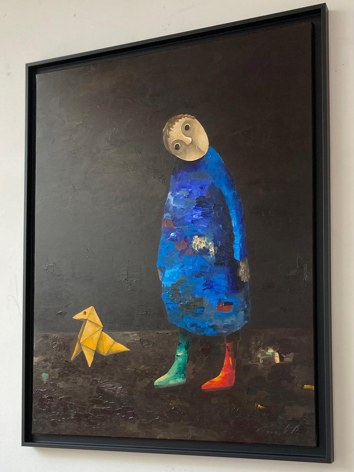 La cocotte (Schwarz), Figurative Painting, von Pascal Marcel