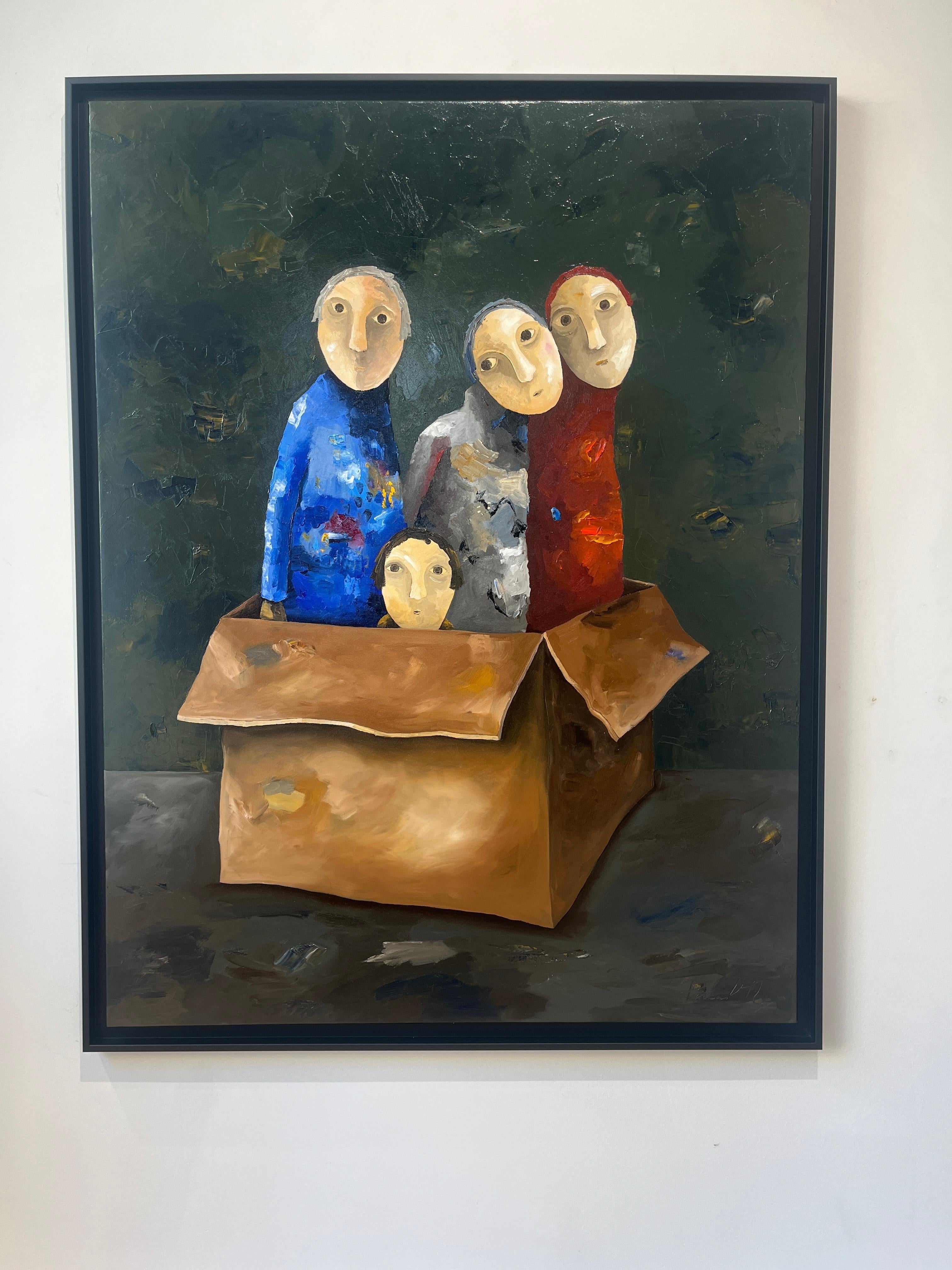 Le grand déballage - Painting by Pascal Marcel