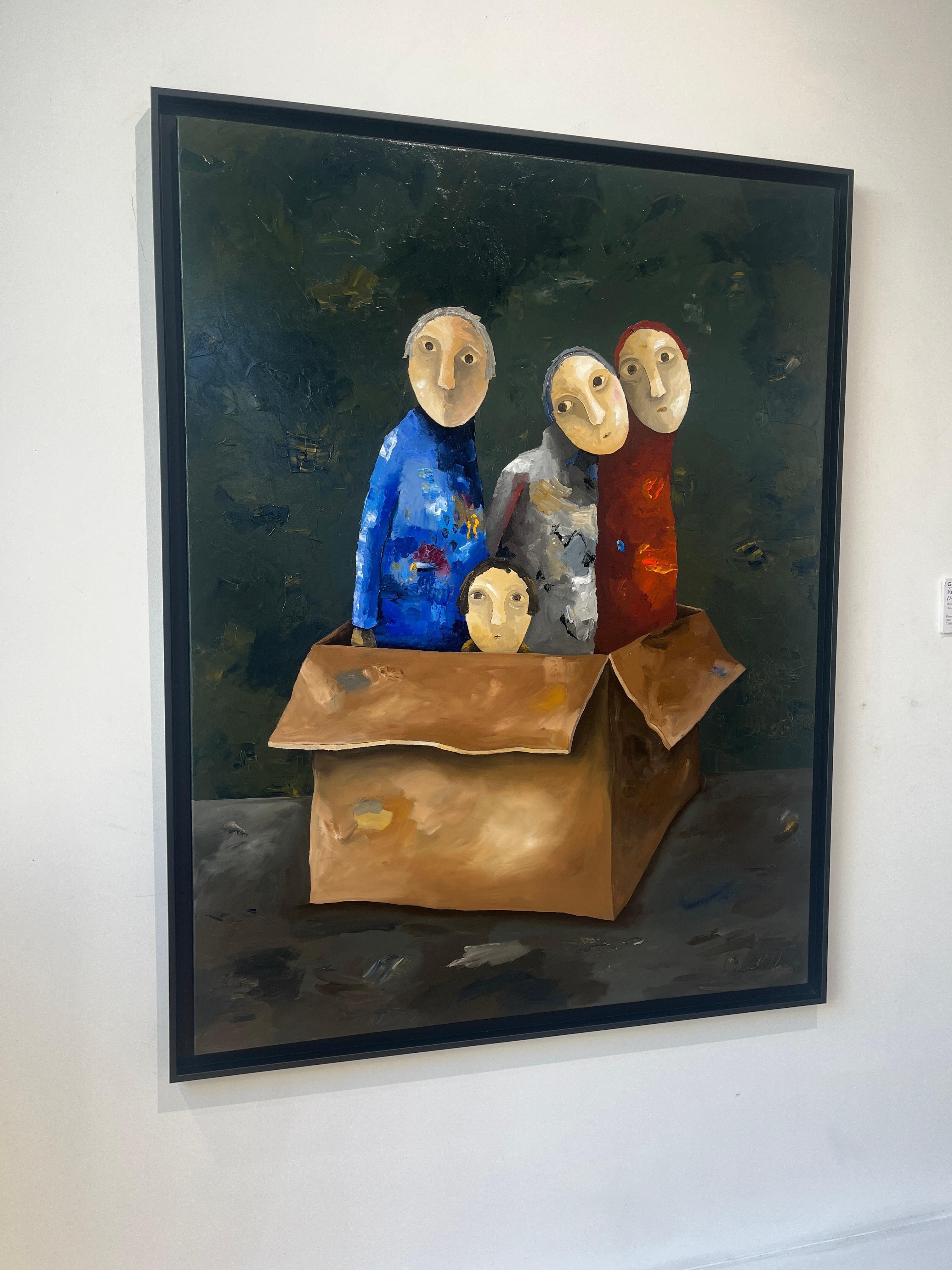 Le grand déballage - Contemporary Painting by Pascal Marcel