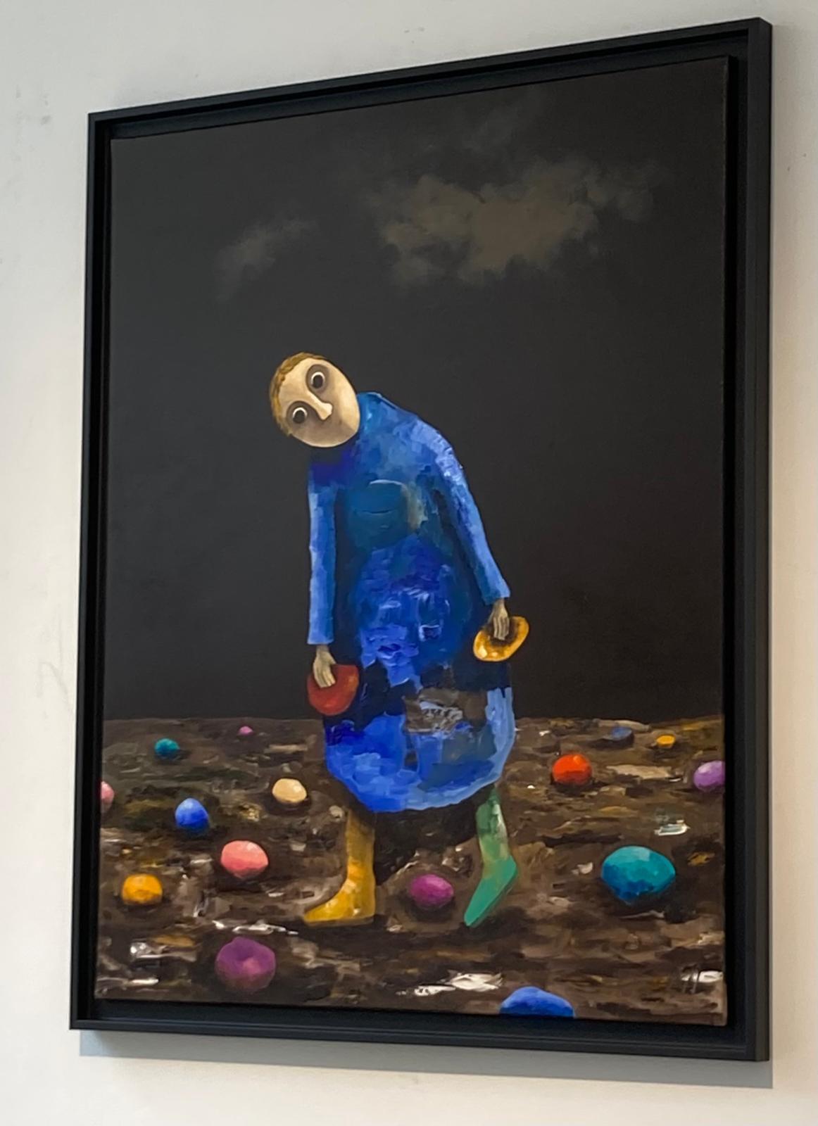 L'embarras du choix (Schwarz), Landscape Painting, von Pascal Marcel