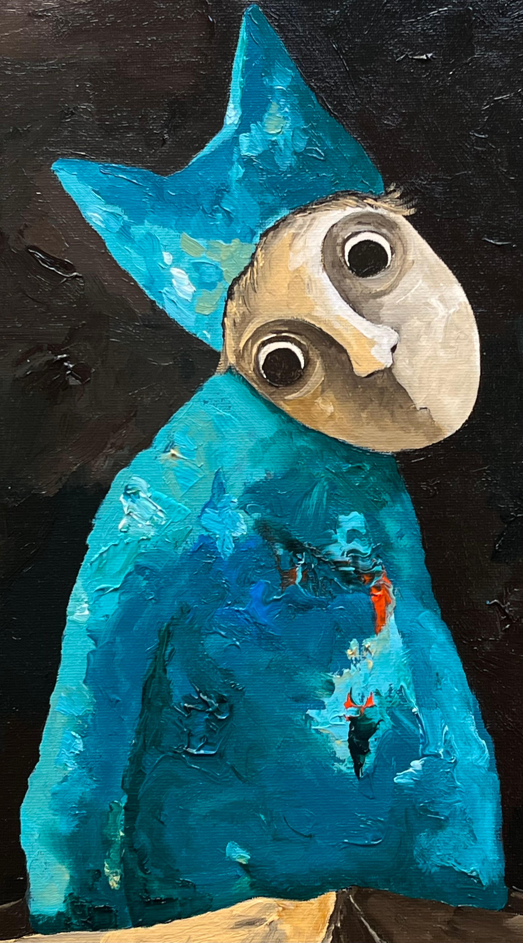 Mon carton - Painting by Pascal Marcel