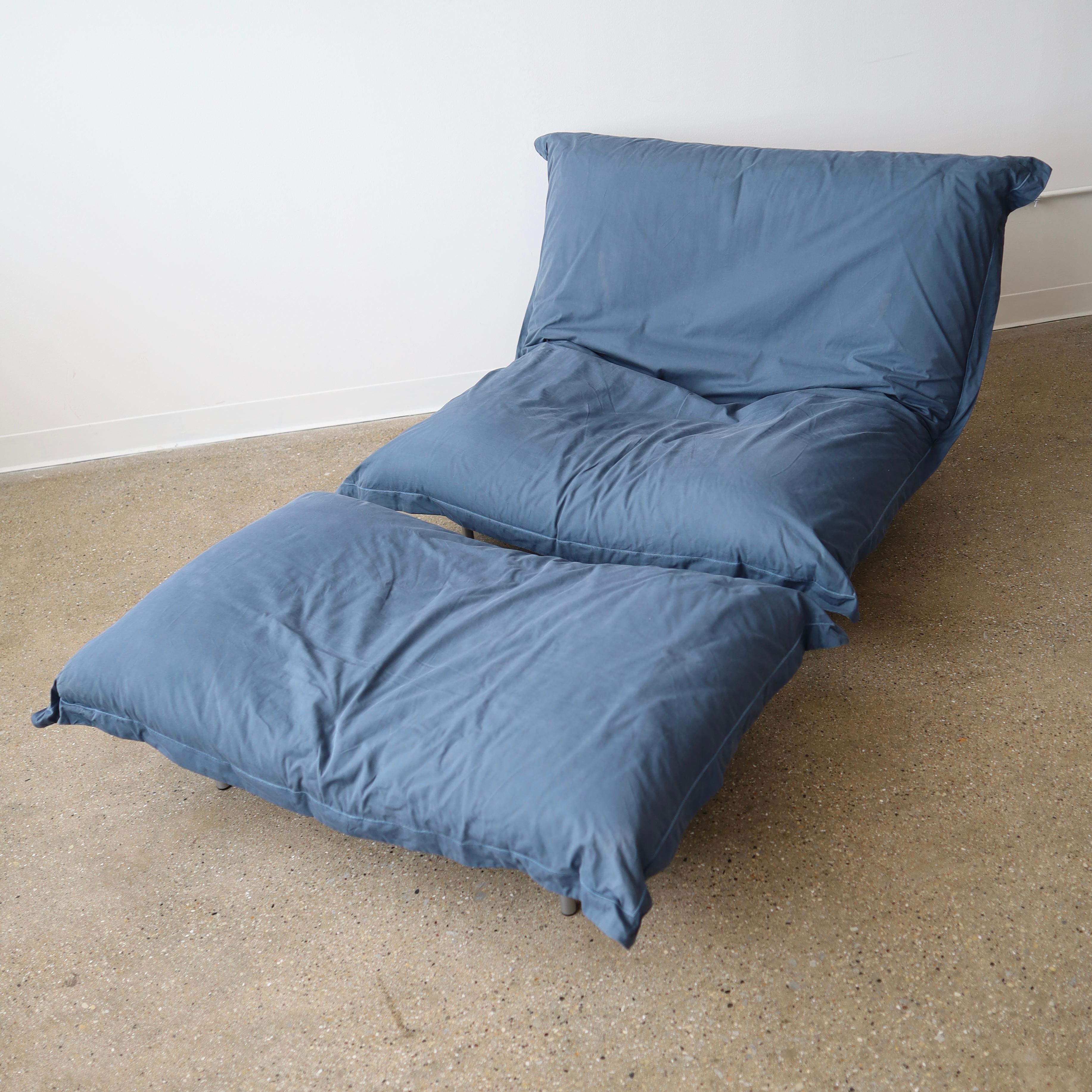 Modern Pascal Mourgue “Calin” Chair + Ottoman For Sale
