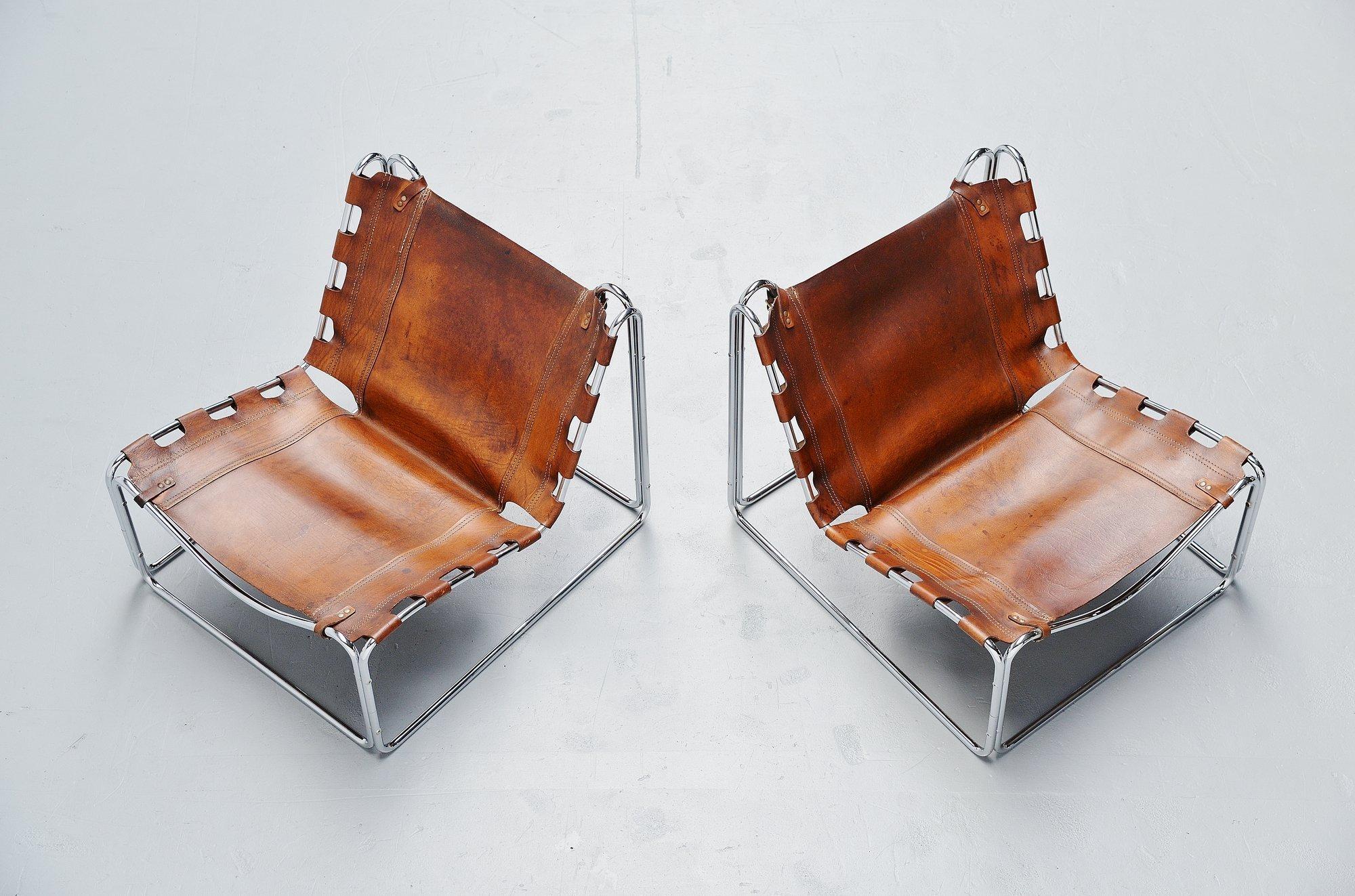 Mid-Century Modern Pascal Mourgue Fabio Lounge Chairs Steiner, 1970