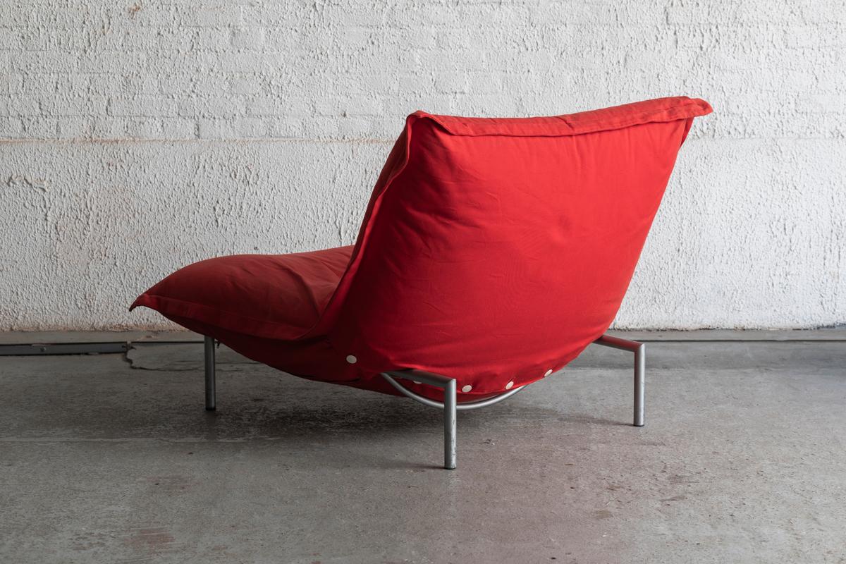 French Pascal Mourgue Lounge Chair 'Calin' incl Hocker for Ligne Roset, France, 1990s For Sale