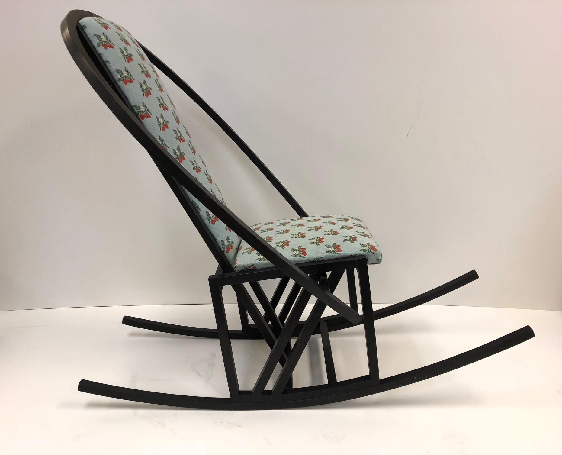 French Pascal Mourgue Rocking Chair  For Sale