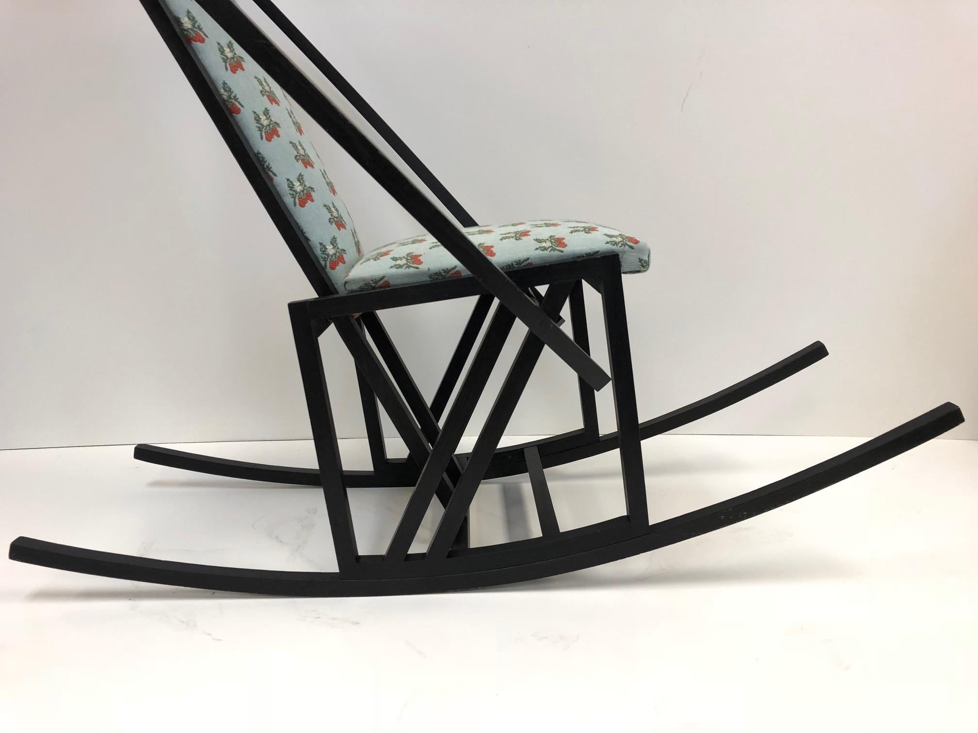 Pascal Mourgue Rocking Chair  In Good Condition For Sale In New York, NY