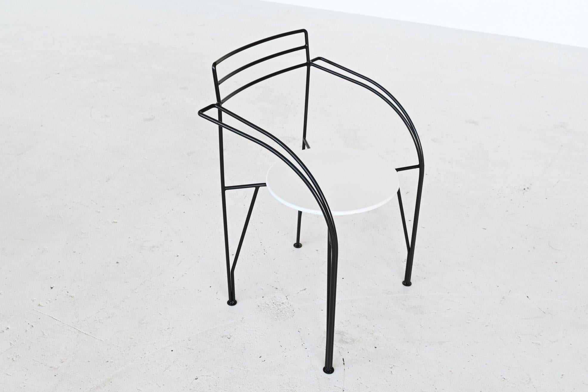 Pascal Mourgue Silver Moon Dining Chairs Fermob, France, 1985 1