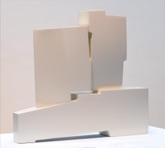  Pascal Pierme - Medium Aclair 5 (White) - painted steel sculpture