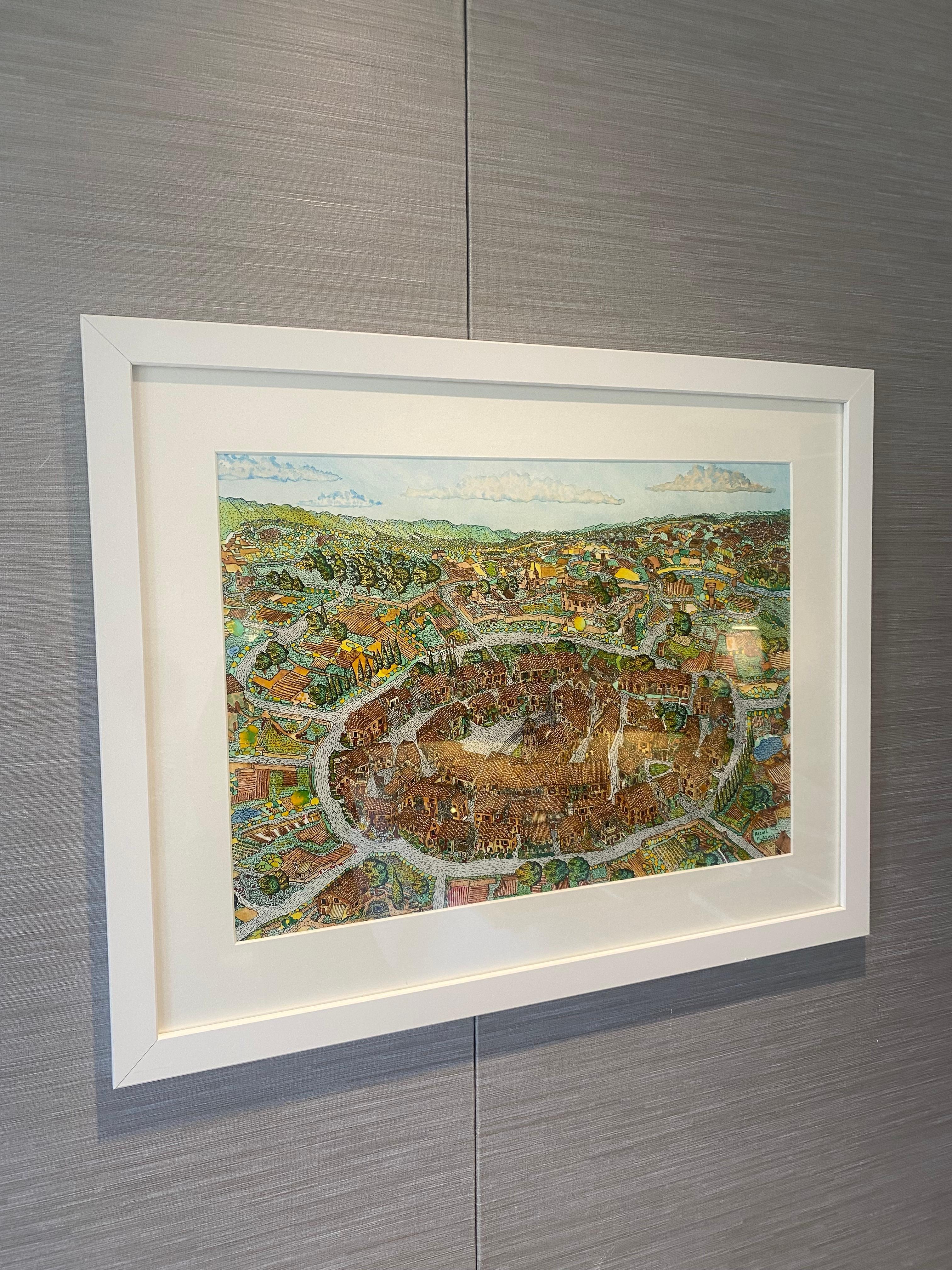 Rapidography & acrylic on paper + white frame

Pascal Plazanet is a French artist born in 1963 who lives and works in Paris, France. For more 30 years, he constantly uses rapidograph pens in his artworks on paper or onto canvas. The rapidograph is a