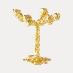 Pascal Smelik, Drip Candleholder Brass Plated for Pols Potten, Dutch Design