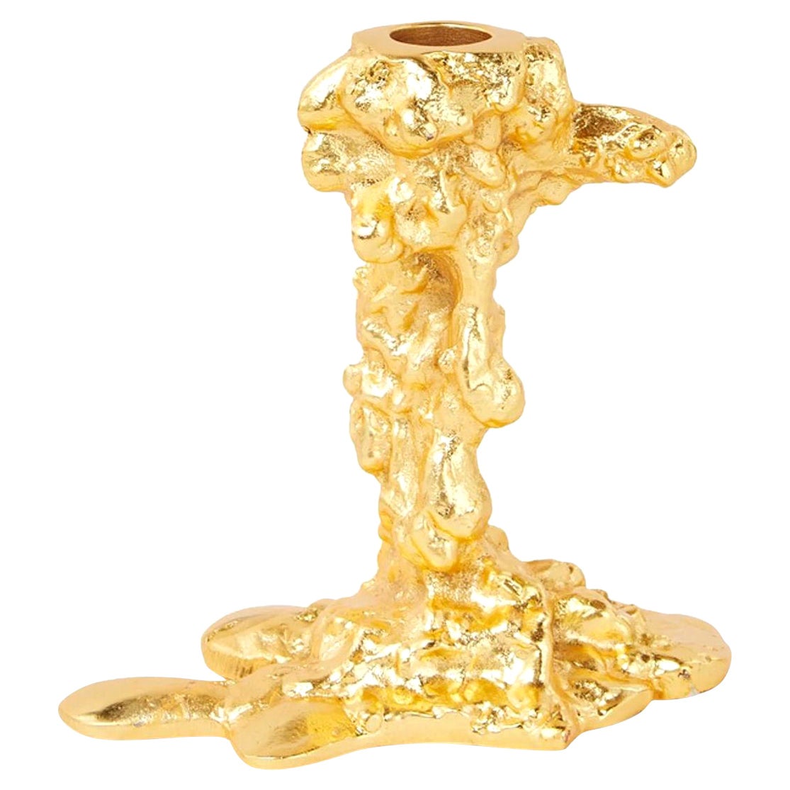 Pascal Smelik, Drip Candlestick 'S' Gold Plated for Pols Potten, Back in Stock For Sale