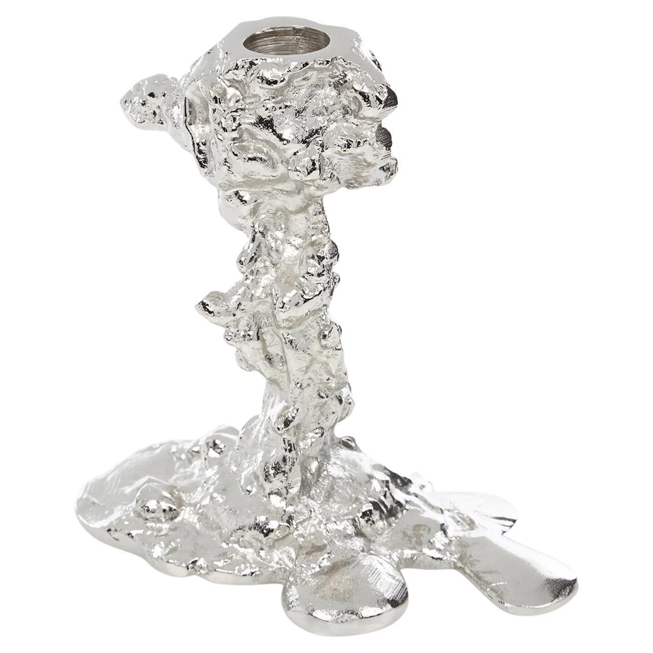 Pascal Smelik, Drip Candlestick 
S
 Silver Plated Pols Potten, Dutch Design For Sale