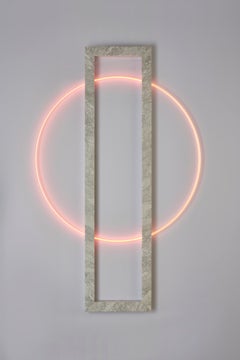 Pascal Smelik, Helios Sunset From Stone 'L' , Mounted Light Sculpture, 2021, AP