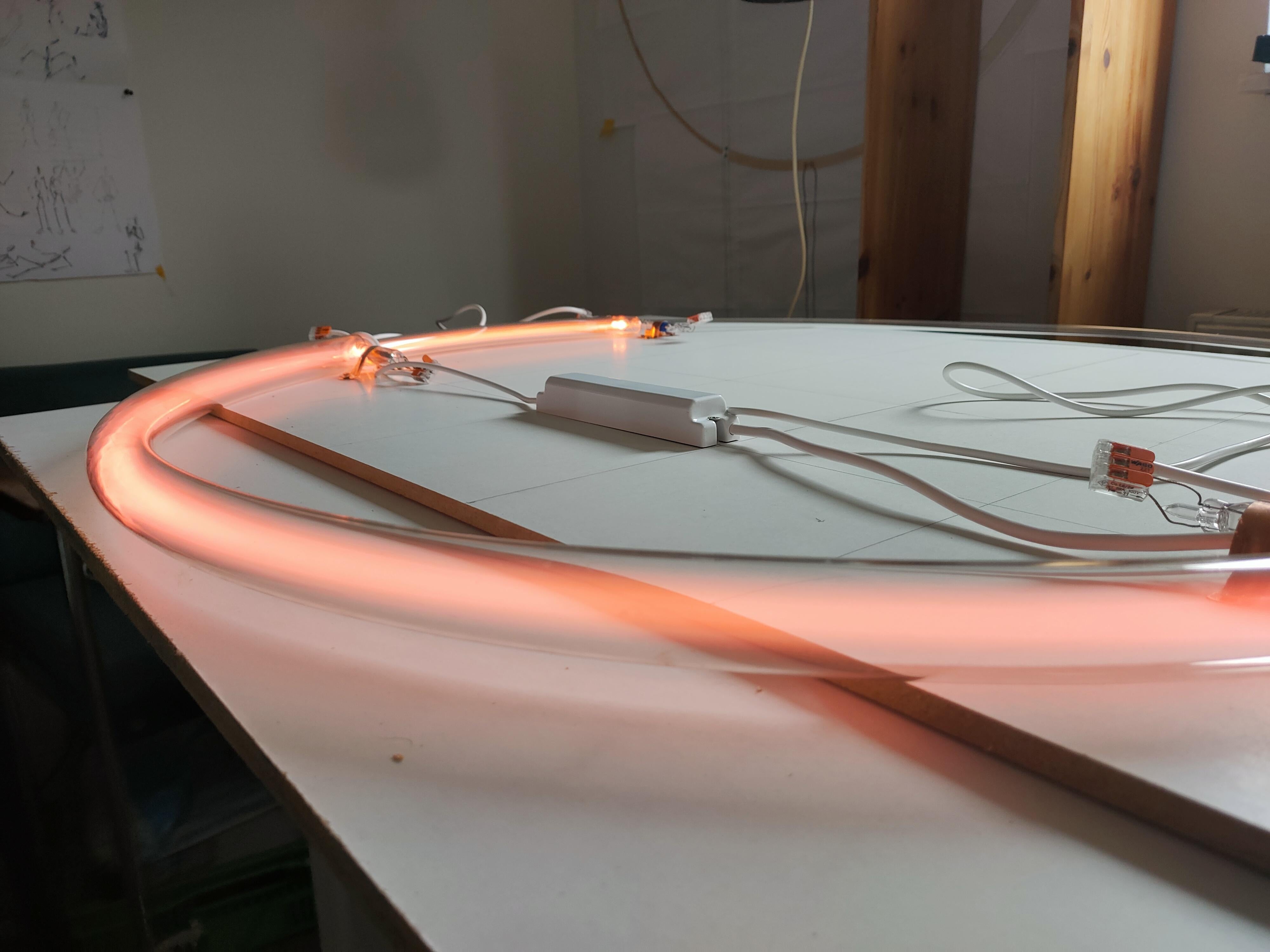 Pascal Smelik, Helios Sunset from Stone 'S', Wall Light Sculpture, 2021, AP For Sale 4