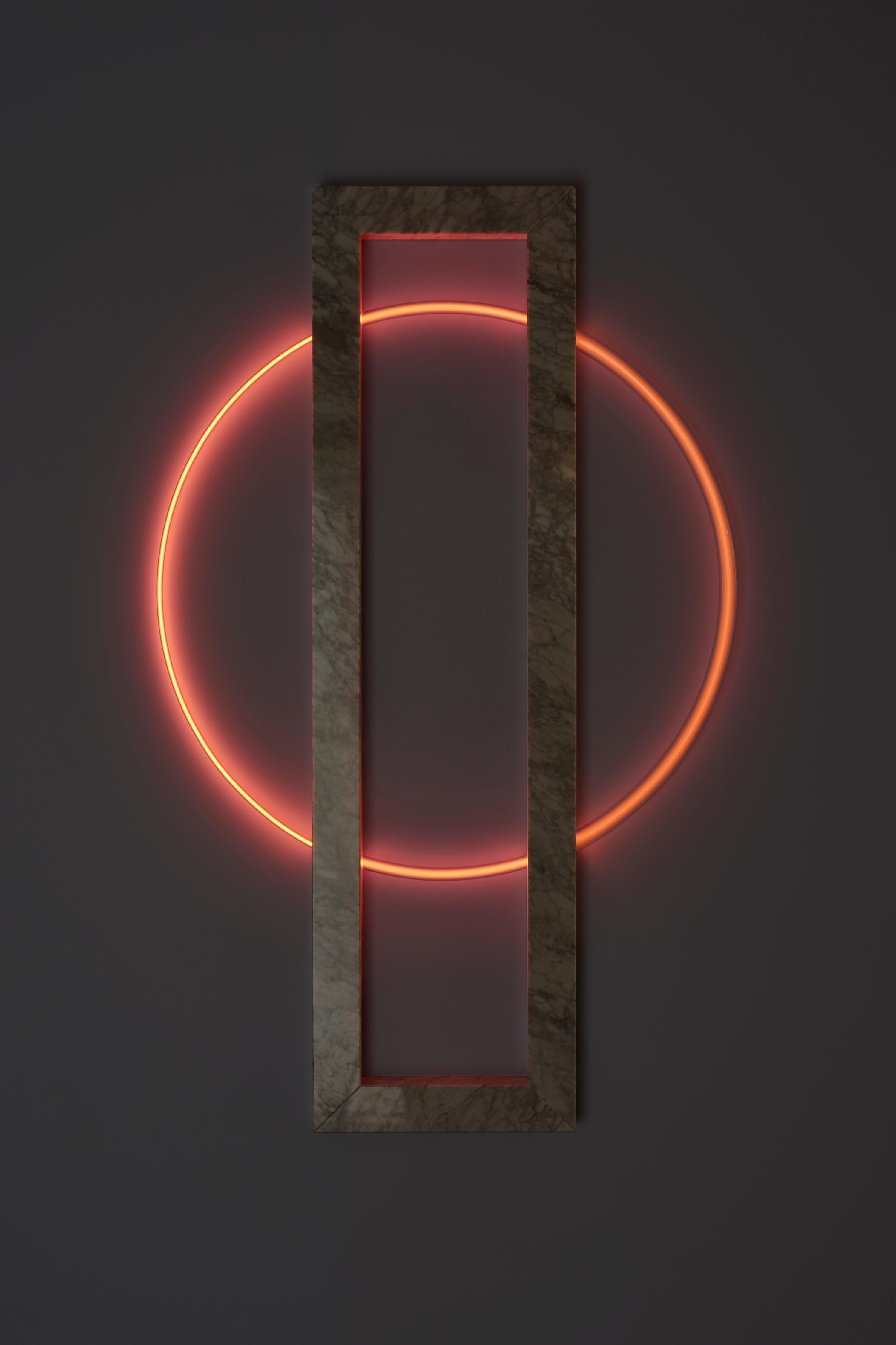 Pascal Smelik, Helios Sunset from Stone 'S', Wall Light Sculpture, 2021, AP In Excellent Condition In BUNNIK, UT