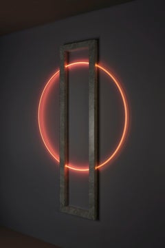 Pascal Smelik, Helios Sunset From Stone 'L' , Mounted Light Sculpture, 2021, AP