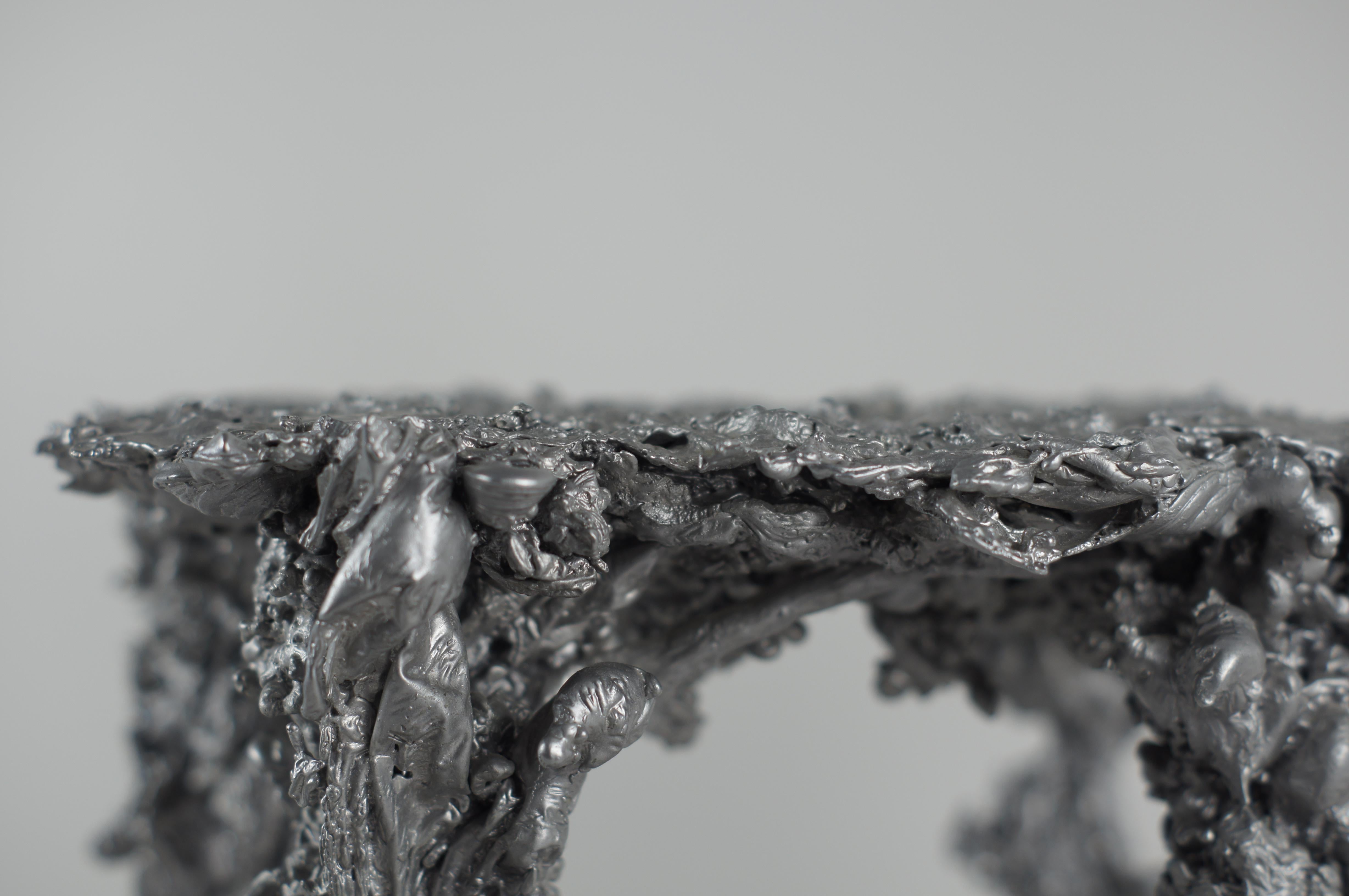 Pascal Smelik, Tabouret Upside Down en aluminium coulé, 2009, Proof of Concept en vente 1