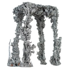 Pascal Smelik, The Upside Down Stool, Casted Aluminum, 2009, Proof of Concept