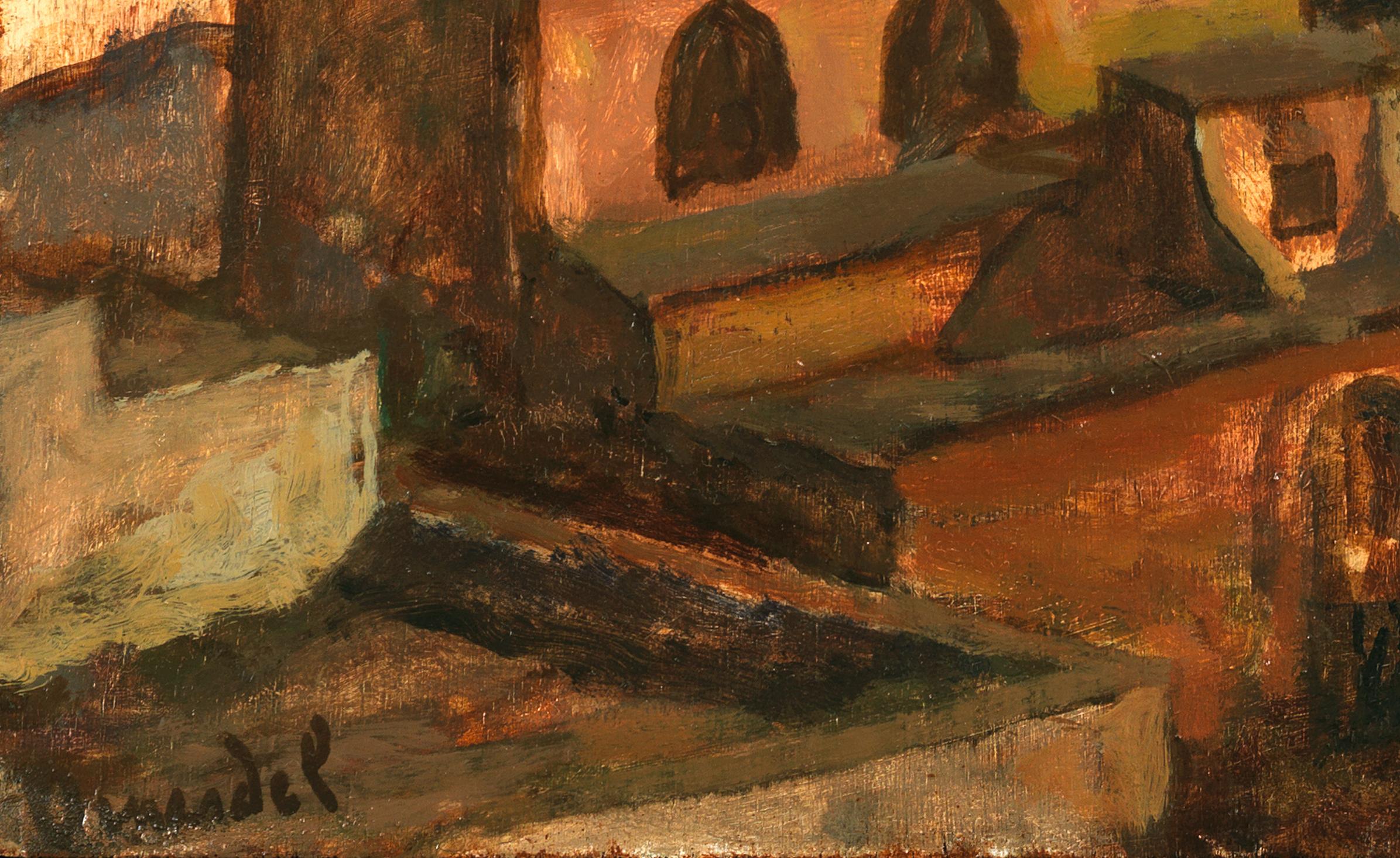 Roma - Dômes Et Couvents - Painting Scuola francese di Pascal Vinardel