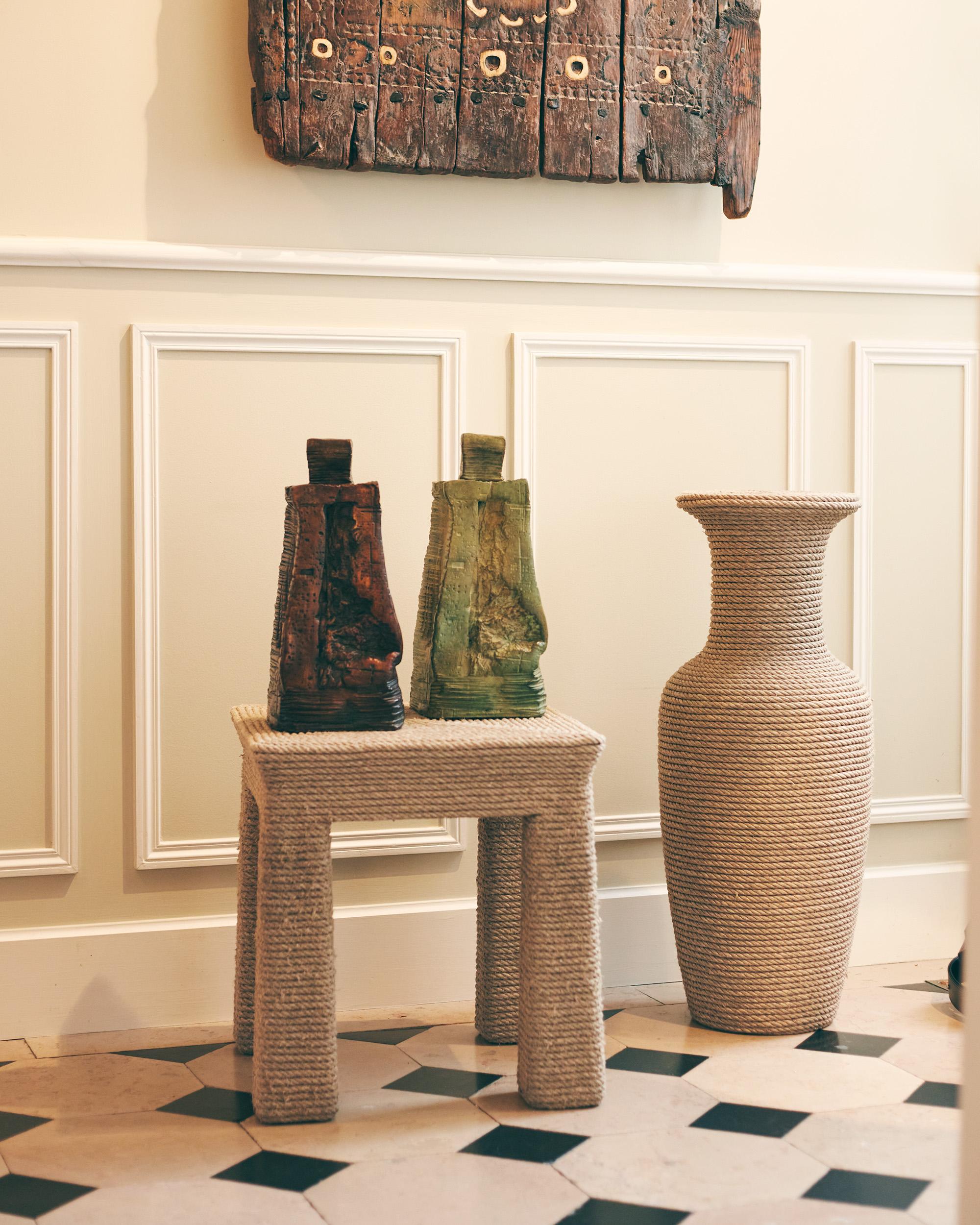 empreinte de bois - Sculpture abstraite contemporaine en bronze, 2015 en vente 1