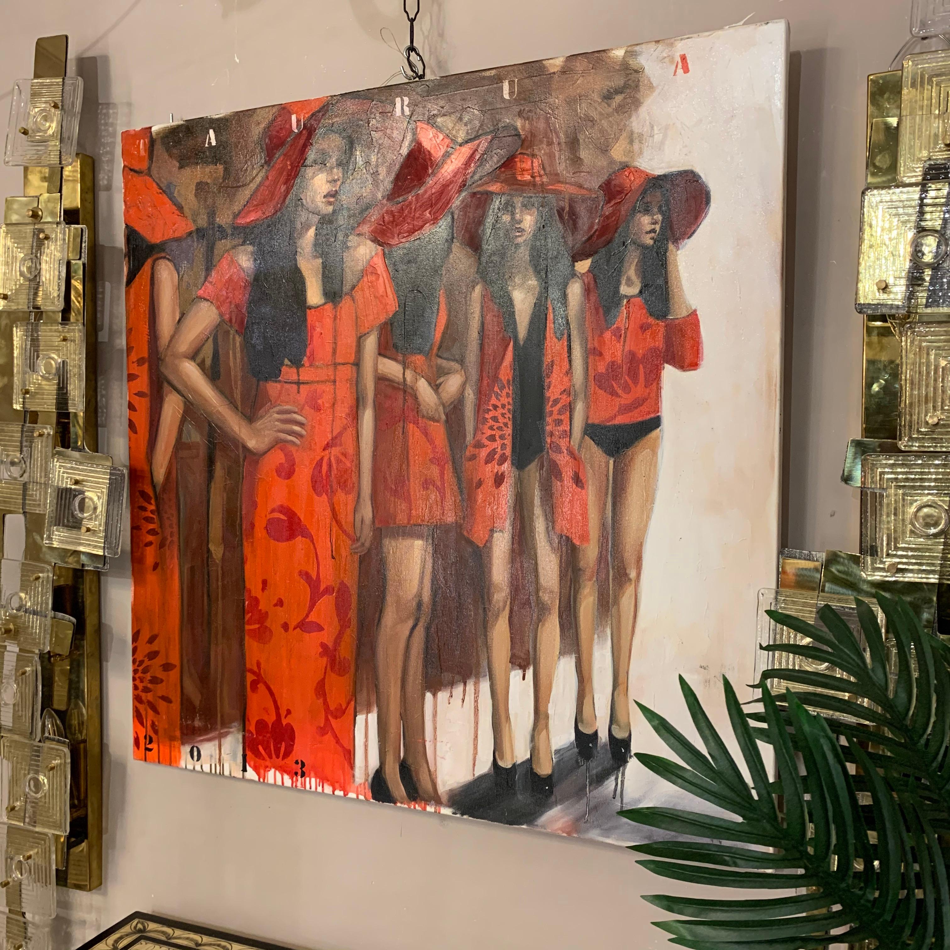 Pascale Taurua, Gemälde, Öl auf Leinwand, 2013 im Angebot 3