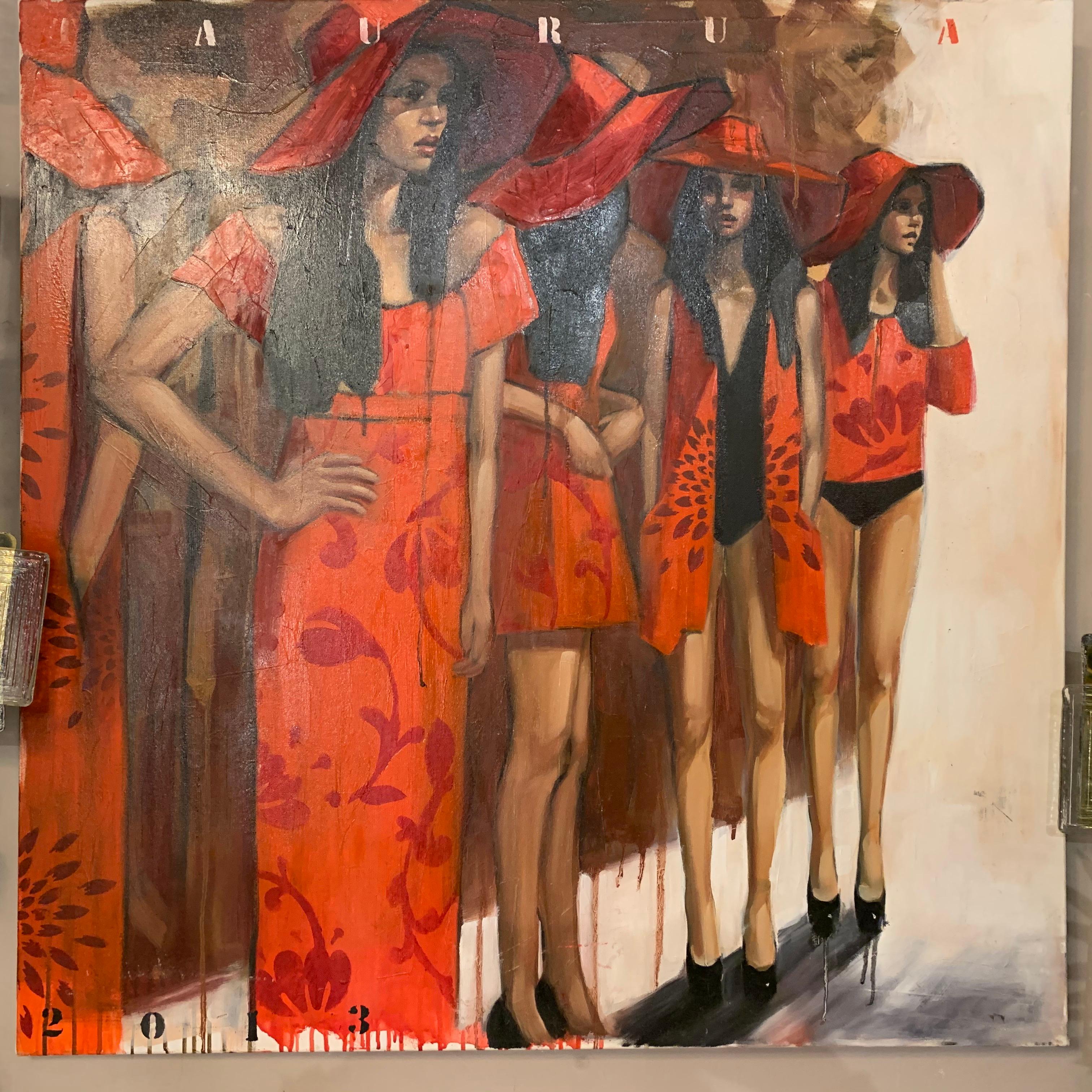 Pascale Taurua, Gemälde, Öl auf Leinwand, 2013 im Angebot 5