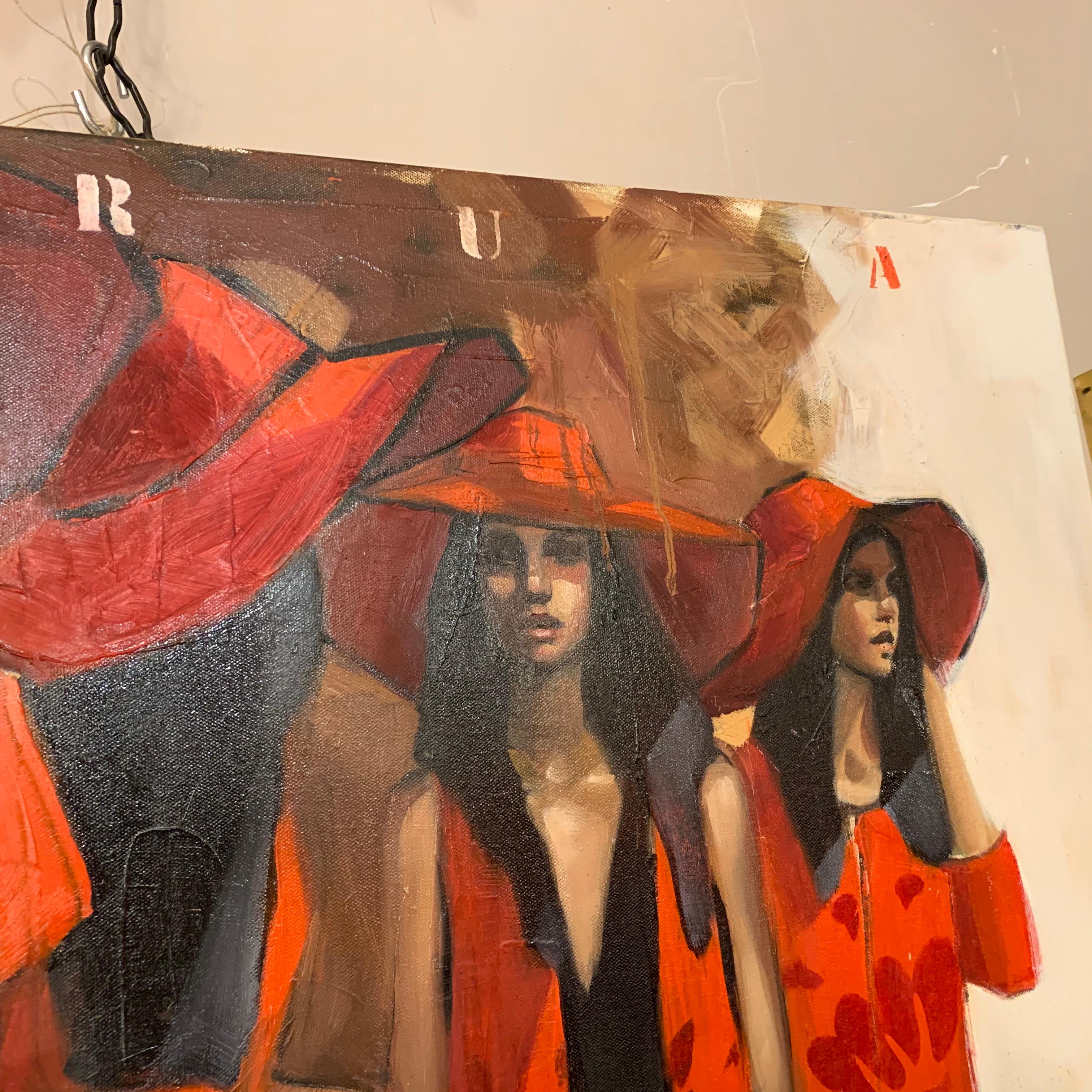 Pascale Taurua, Gemälde, Öl auf Leinwand, 2013 im Angebot 3