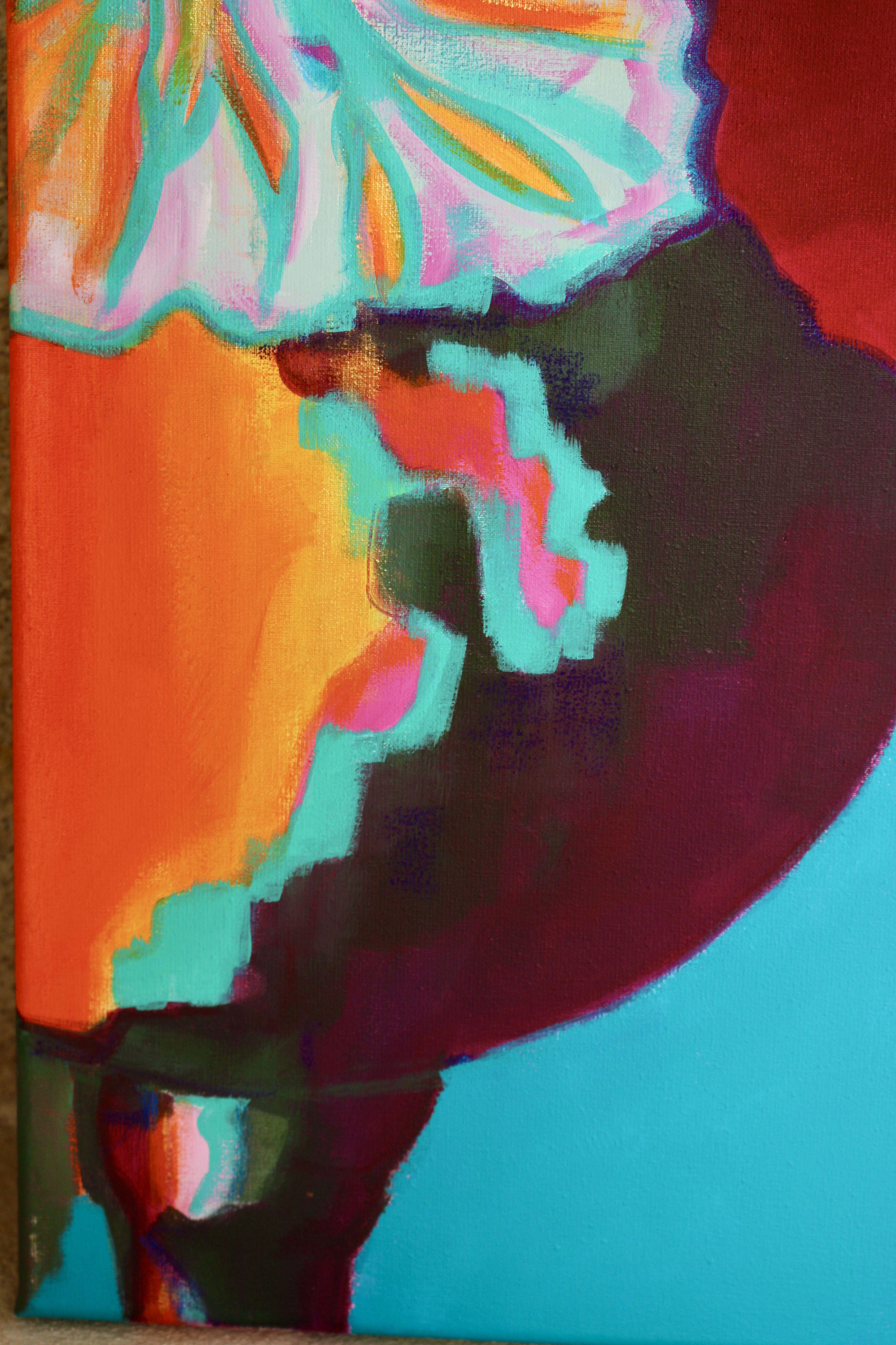 Amapola2, Pintura, Acrílico sobre lienzo en venta 3