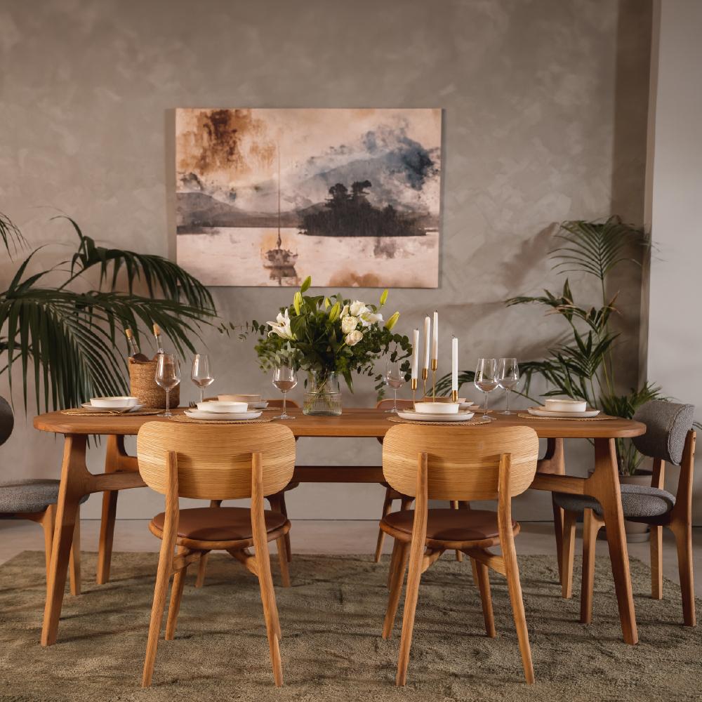 Scandinavian Modern Pascall Dining Table 220 cm - Solid Oak For Sale