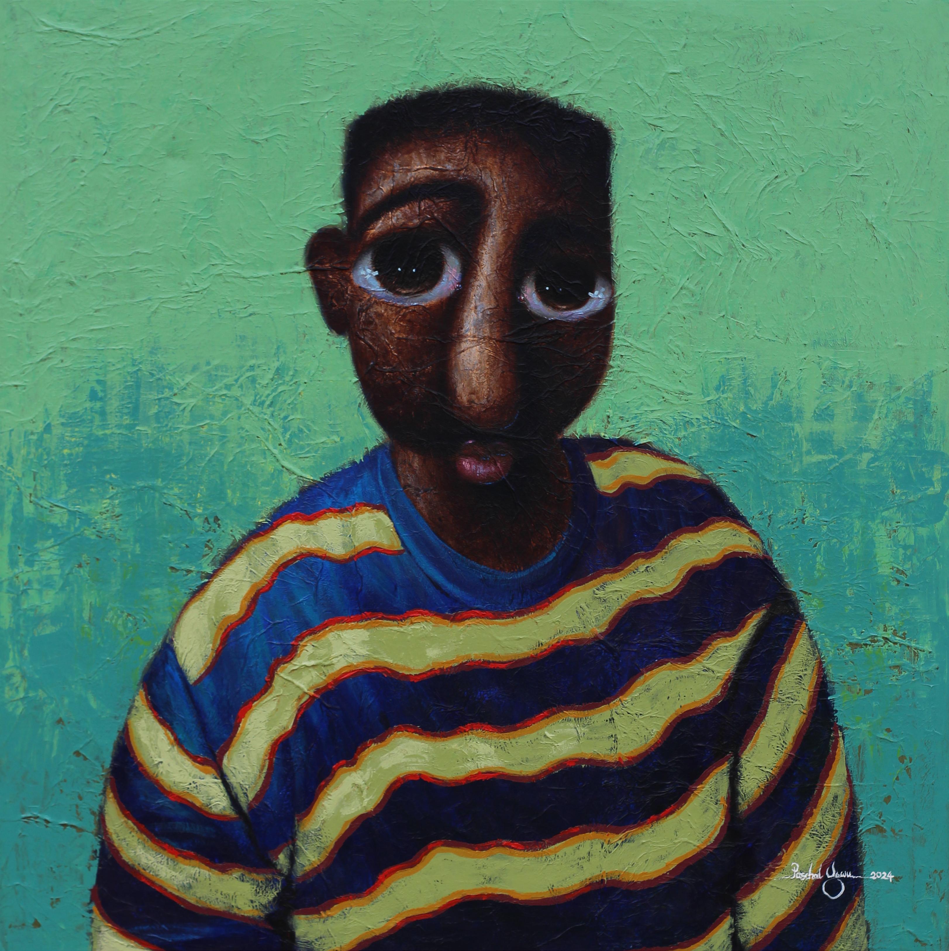 Square Figurative Gemälde